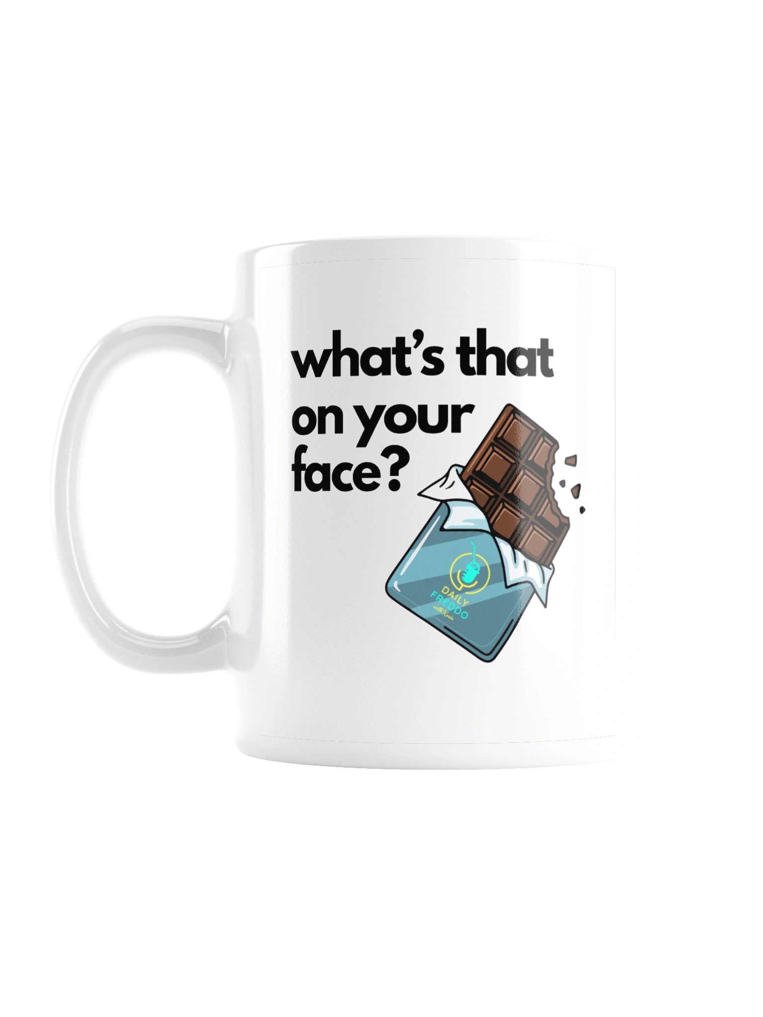 DAILY FREDDO Ceramic Mug - Stylized (White) product image (1)