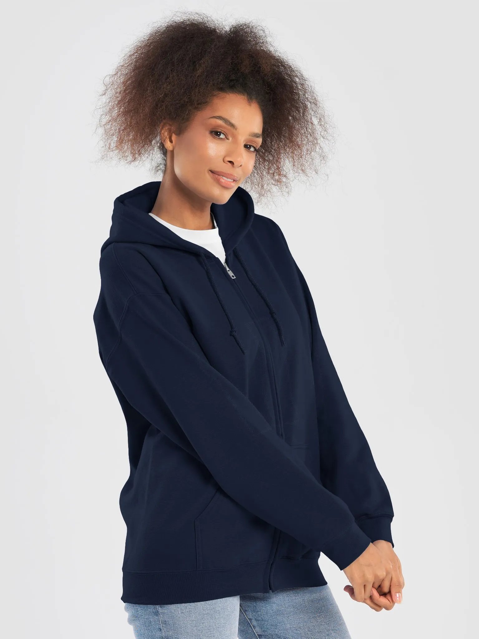Adult Joyous Peony Zip Hoodie product image (17)