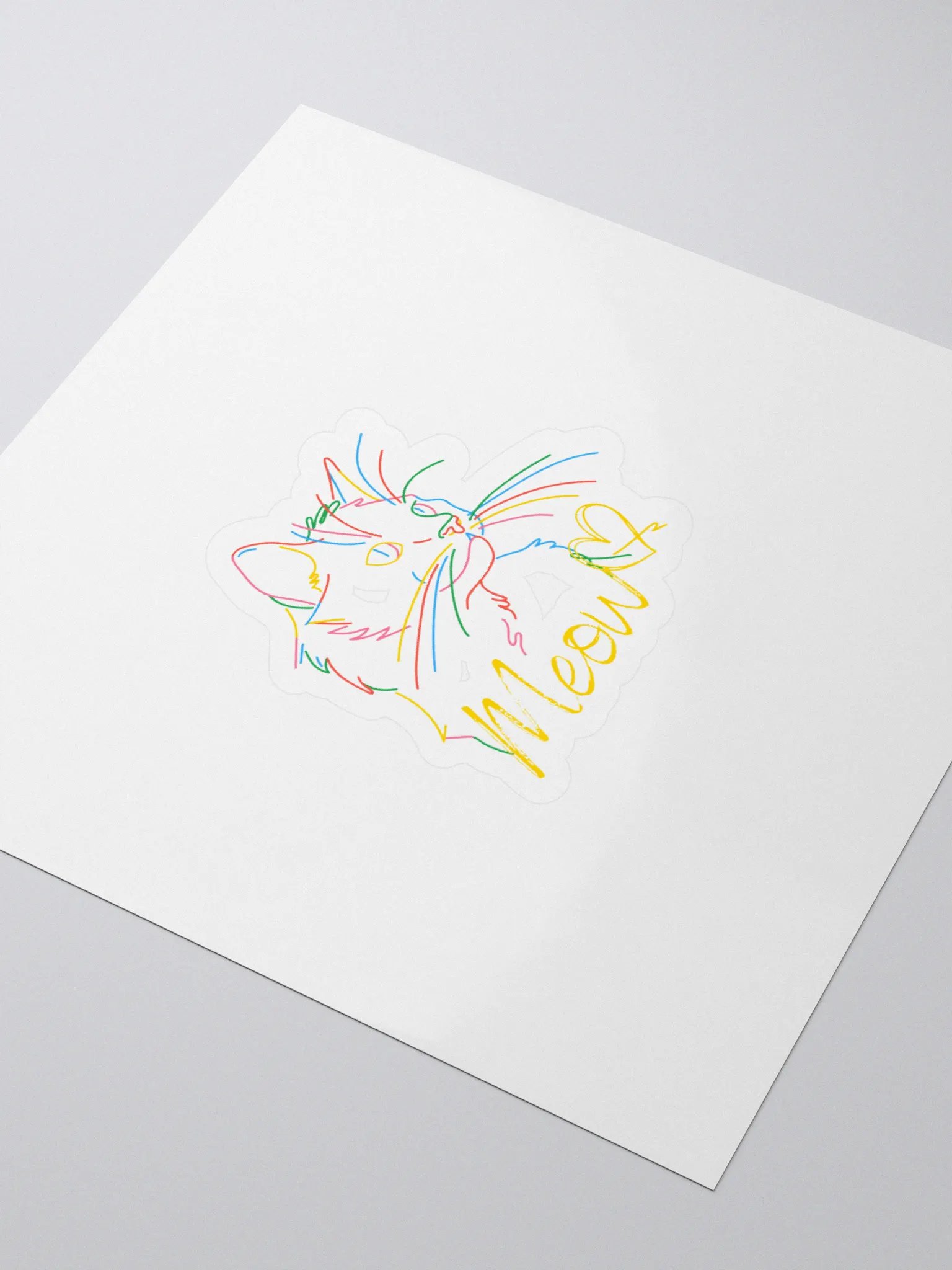 Whimsical Meow Cat Stickers product image (3)