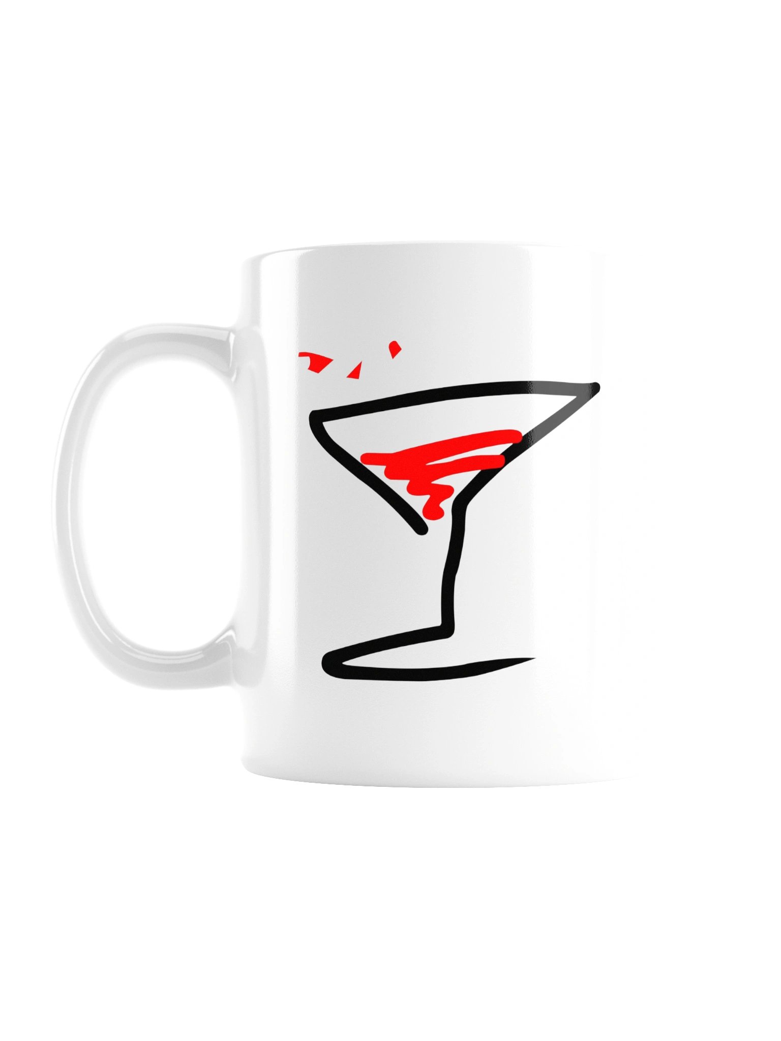Official "Over A Glass Or Two" White Glossy Mug (#OAGOT) product image (2)