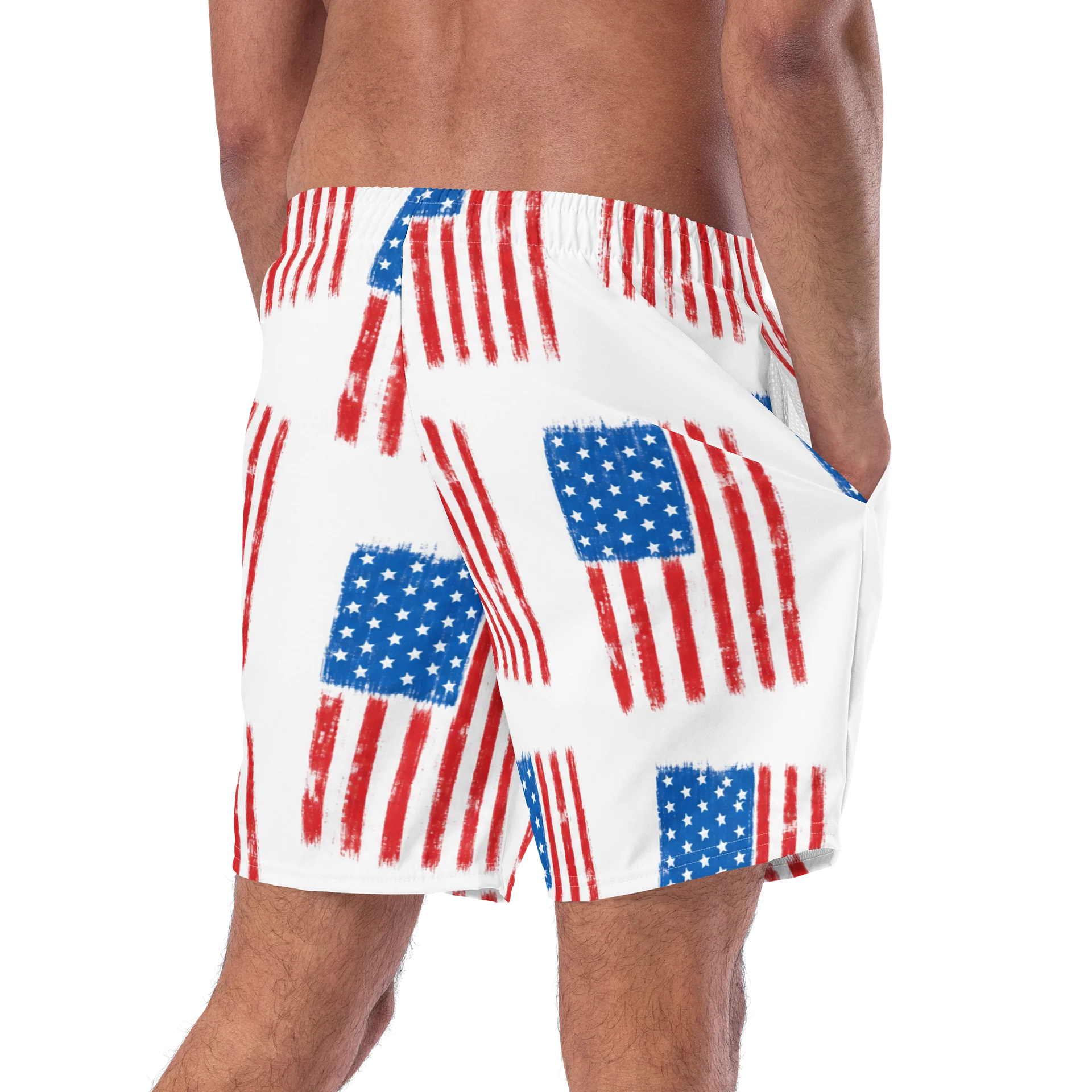 Distressed American Flag Shorts product image (9)