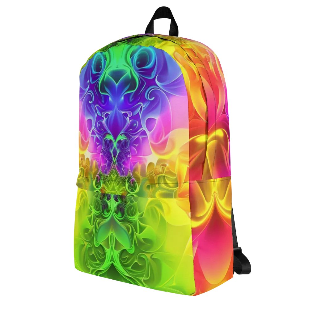 Rainbow Fractal Backpack - Fun Style & Function product image (2)