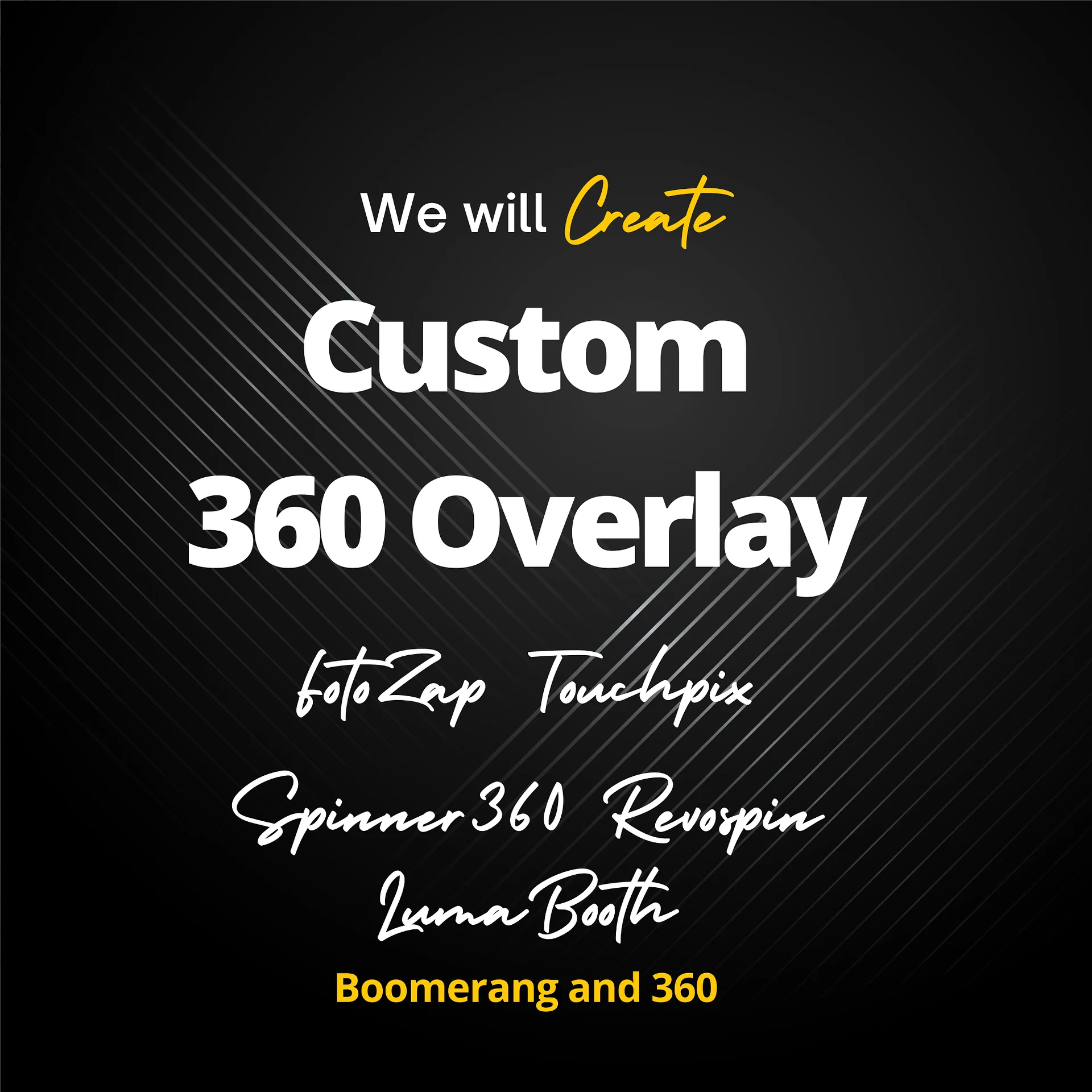 Static Custom 360 or PhotoBooth Design product image (1)