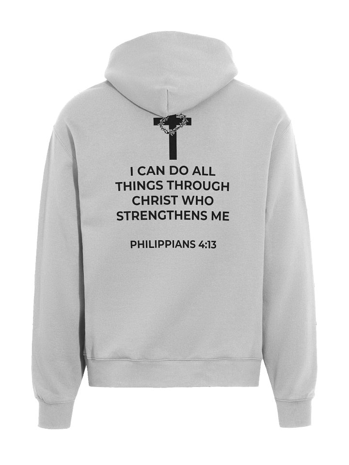 Philippians 4:13 Eclipse Oversized Hoodie [Dark] product image (1)