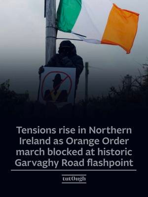 🇬🇧🇮🇪A court-approved Orange Order parade in Portadown, Northern Ireland, was blocked on Sunday (27 Sep) after thousands of protesters gathered on Garvaghy Road, preventing the restricted march from proceeding. The parade had been approved with limits, including a small number of participants and no accompanying band.  The Orange Order and unionist supporters argued the decision represented the right to maintain a traditional cultural procession and lawful freedom of assembly. Opponents, including residents and nationalist representatives, argued that marches through Garvaghy Road remain a symbol of historic inequality and division for the mainly Catholic community living there.  The dispute dates back to the Drumcree conflict of the 1990s, when Orange Order marches through Garvaghy Road became one of the most significant flashpoints of the Troubles. The confrontations contributed to wider unrest before the Good Friday Agreement of 1998, after which the route was restricted.  The latest standoff highlights the continuing challenge of balancing cultural traditions, freedom of expression, community consent and reconciliation in Northern Ireland nearly three decades after the peace agreement.  ℹ️    @FRANCE 24, @The Associated Press  📸 A demonstrator holds a placard, as people protest on the Garvaghy Road, a Catholic enclave in the largely Protestant town of Portadown, against the Protestant Orange Order's annual Drumcree parade, in Northern Ireland, September 27, 2026. REUTERS/Cathal McNaughton TPX IMAGES OF THE DAY #NorthernIreland #GoodFridayAgreement #Europe #Geopolitics #WorldNews