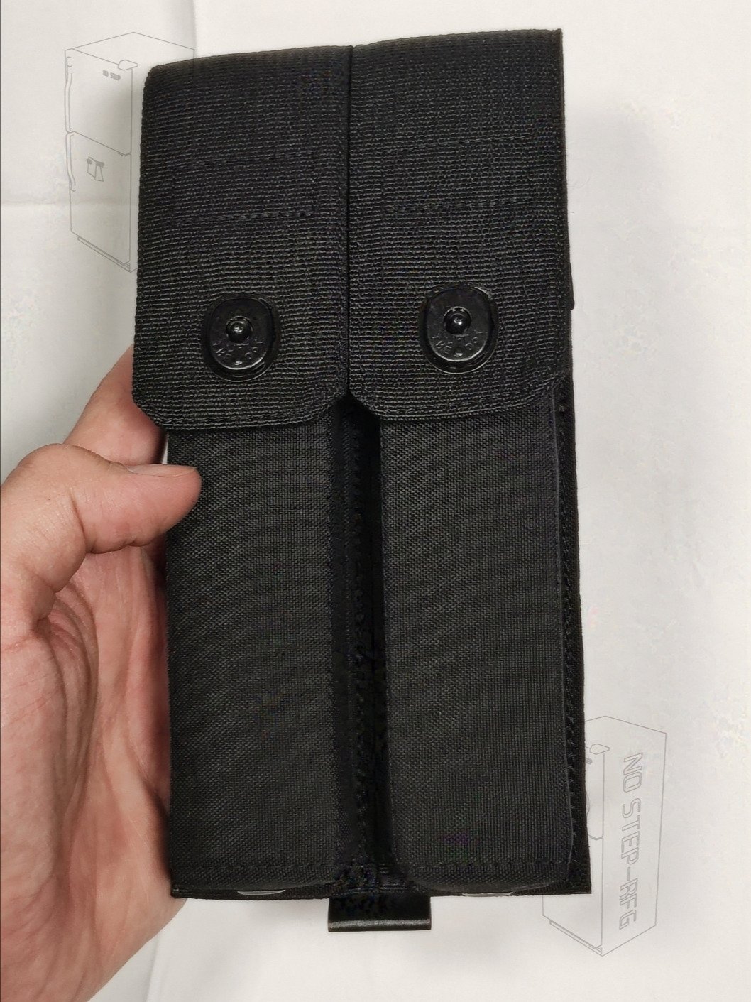 *Made to order* Double MP5 Pouch, Black product image (3)