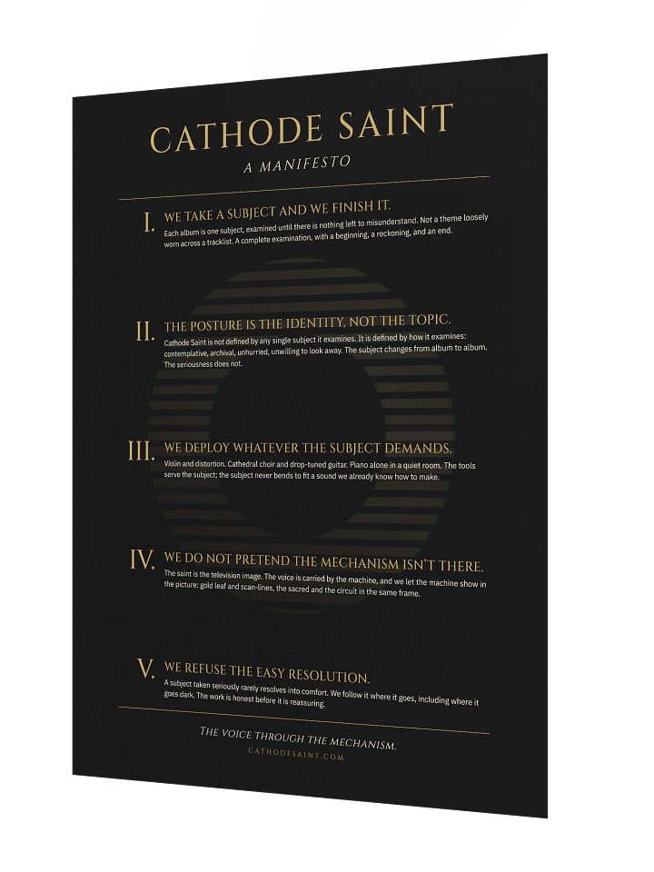 Cathode Saint Manifesto Poster product image (2)