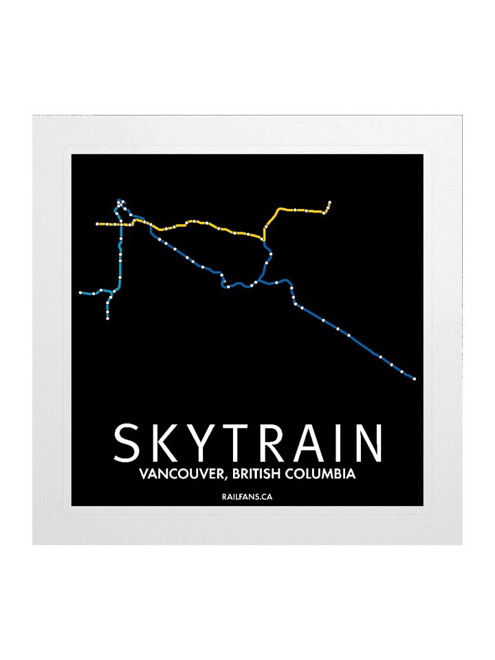 The Rail Fans Canada Transit Sticker - SkyTrain product image (1)