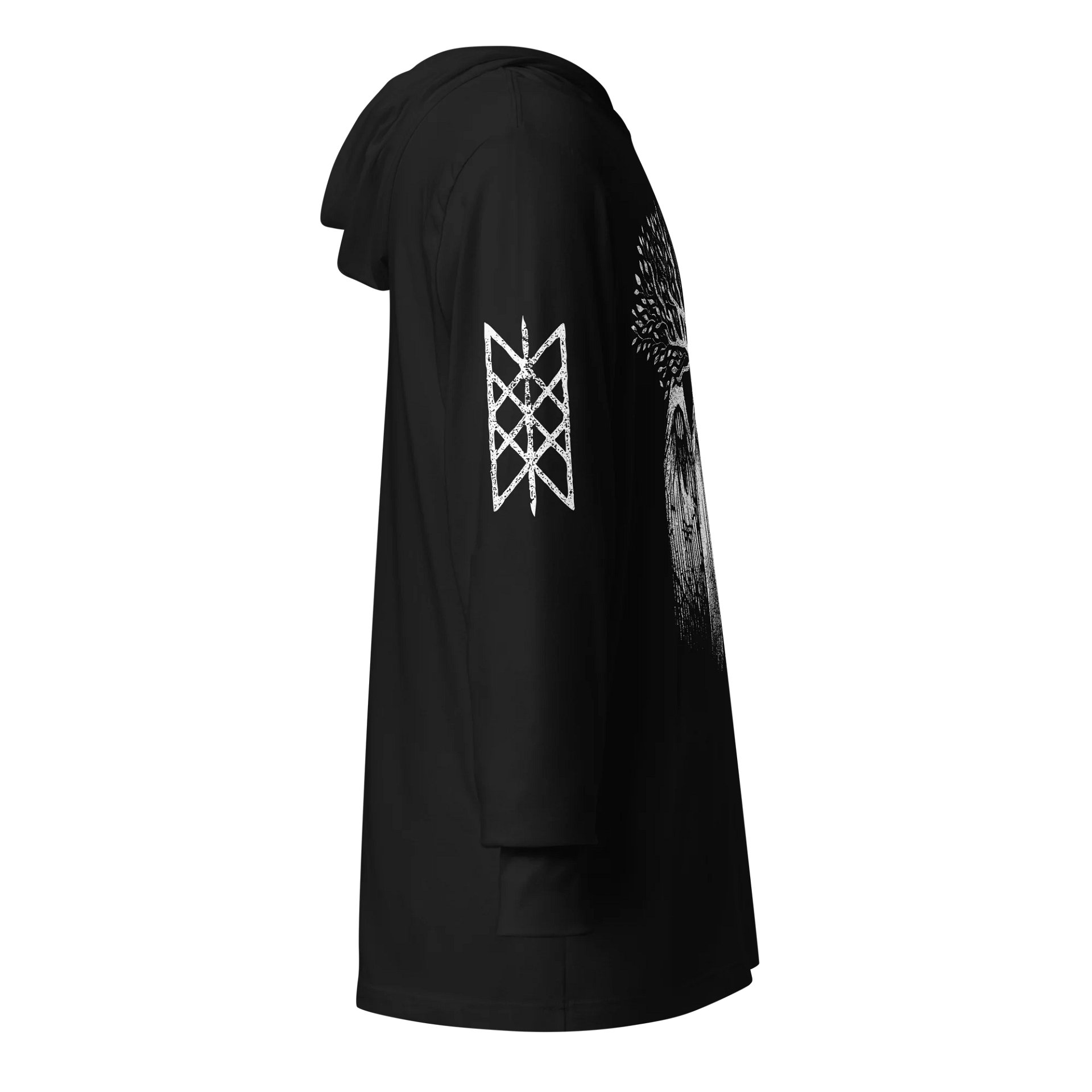 Weavers of Wyrd Hooded Long Sleeve Tee with Sleeve Prints product image (16)