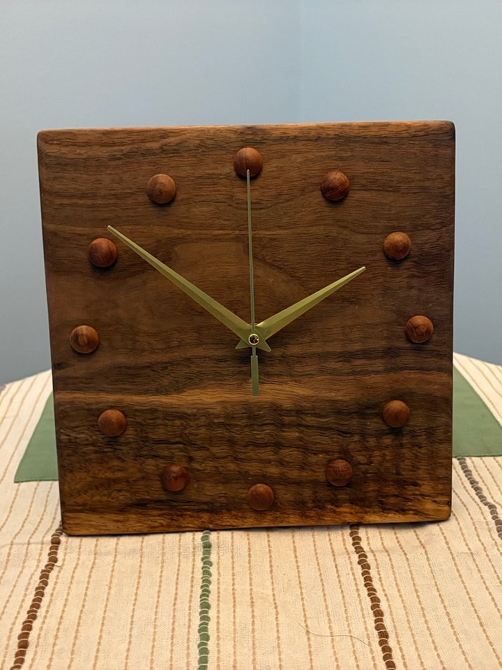 Walnut Clock product image (1)