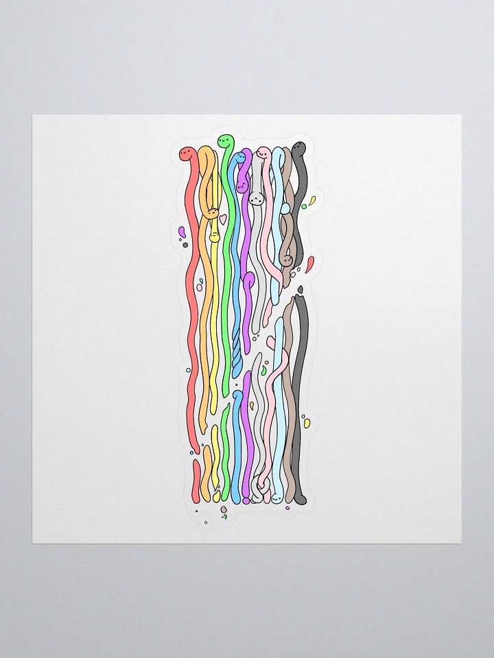PRIDE WORM 2023 - Kiss Cut Sticker product image (1)