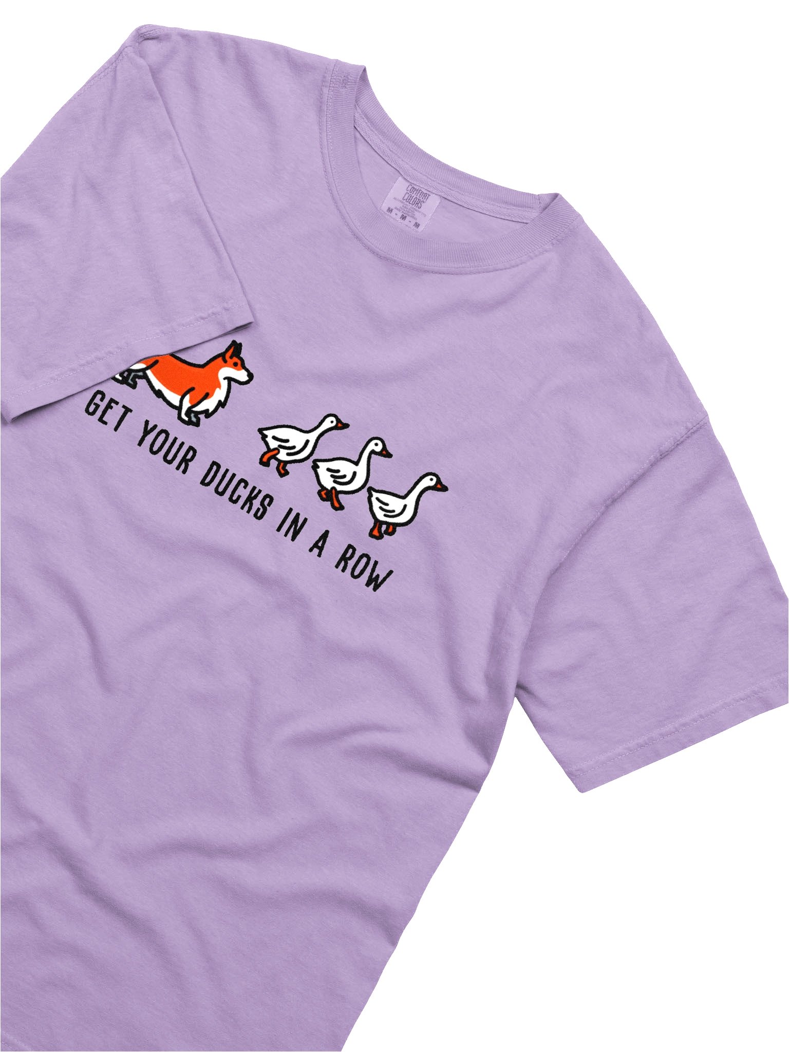 Get Your Ducks in a Row T-Shirt(Embroidered) of a Pembroke Welsh Corgi(Orange) product image (8)