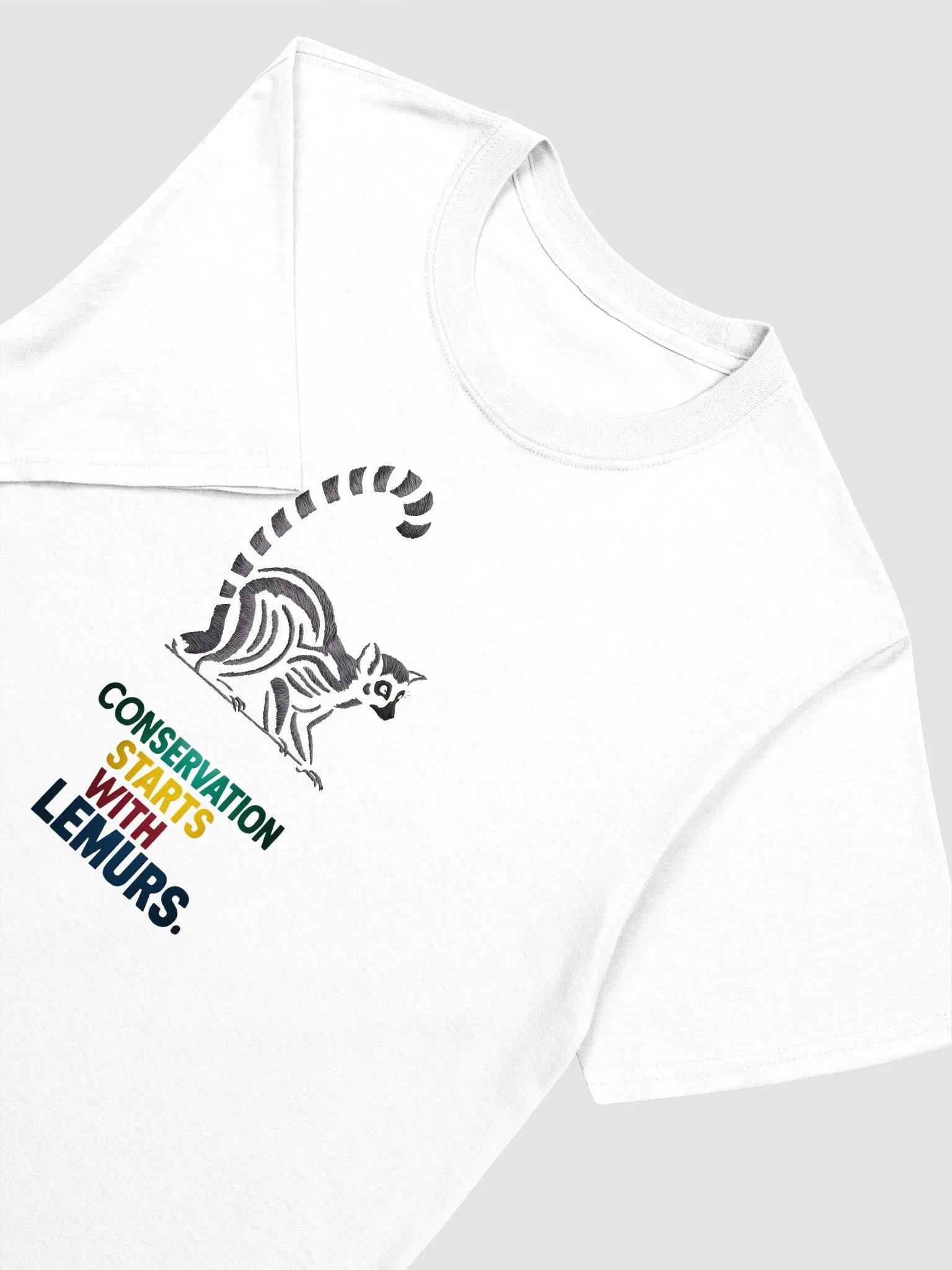 Lemur Line Art Conservation T-Shirt product image (3)