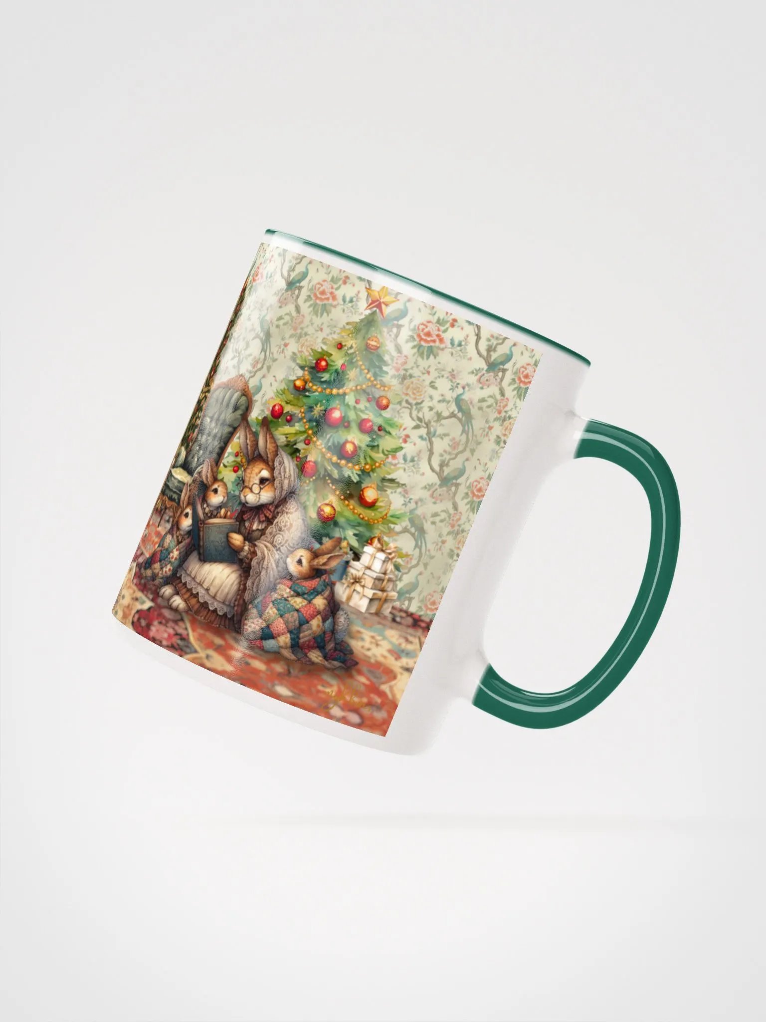 A Regency Christmas Tale Ceramic Mug | 11oz & 15oz | Festive Design with Peek-A-Boo Colors | Dishwasher & Microwave Safe product image (2)