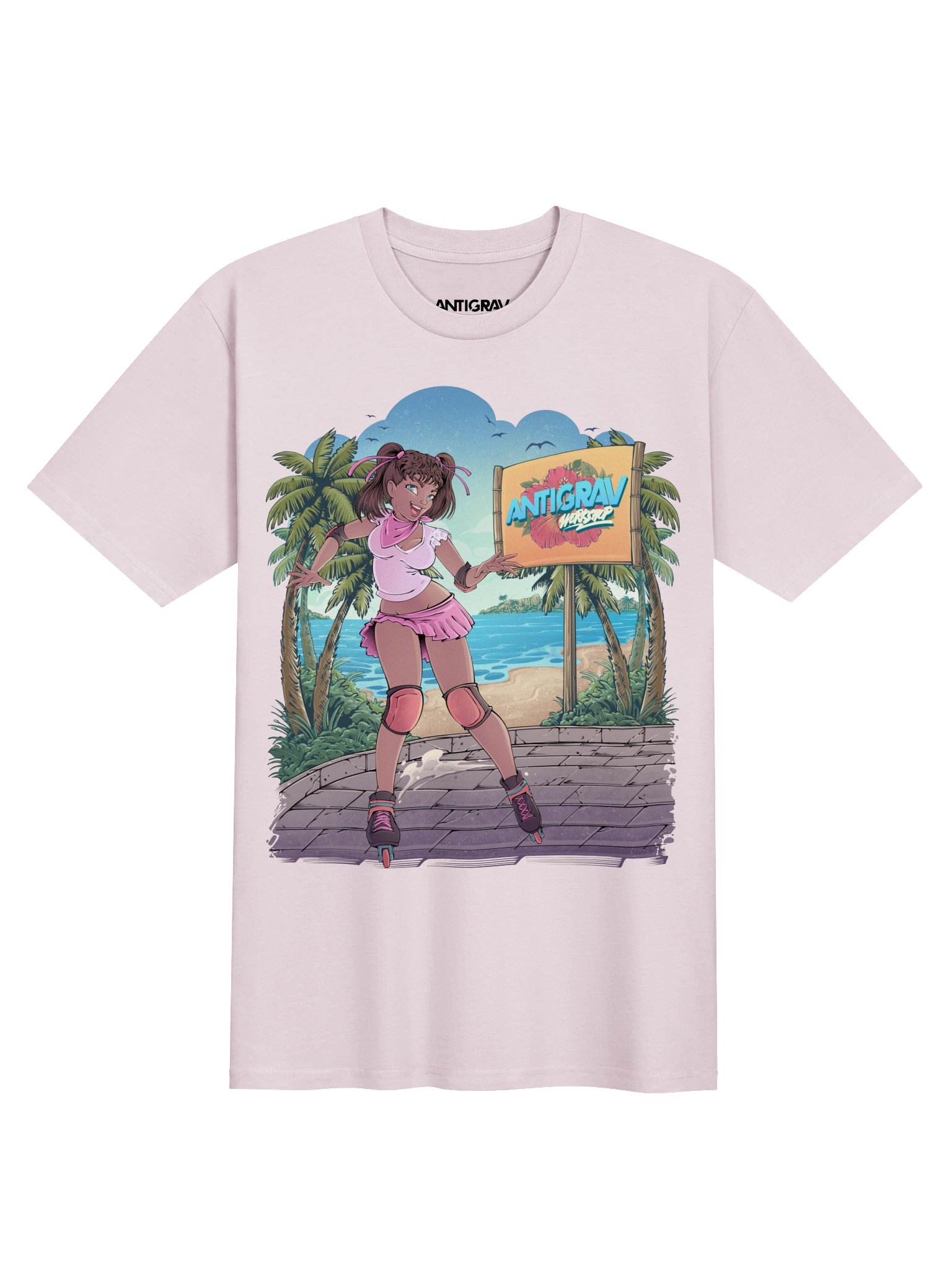 Palm Coast Relaxed Fit T-Shirt | Retro Beach Skater Streetwear Tee product image (1)