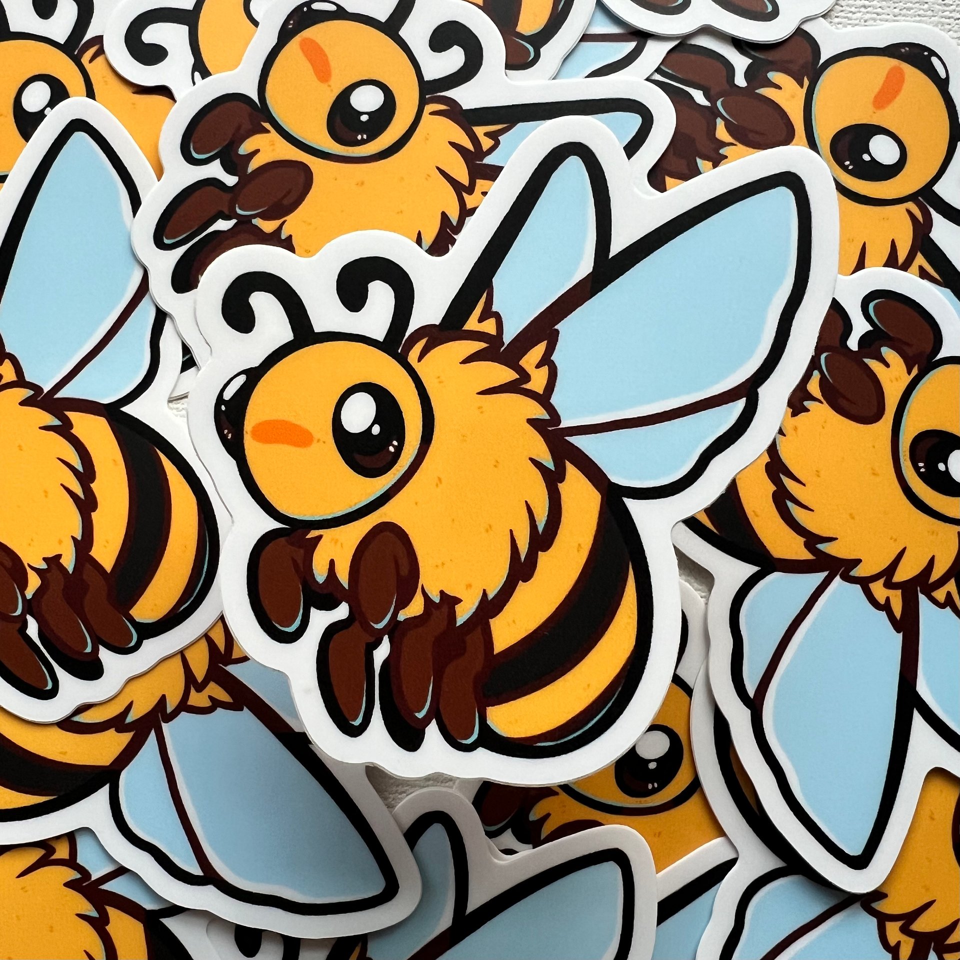 Fuzzy Little Bee Sticker product image (2)