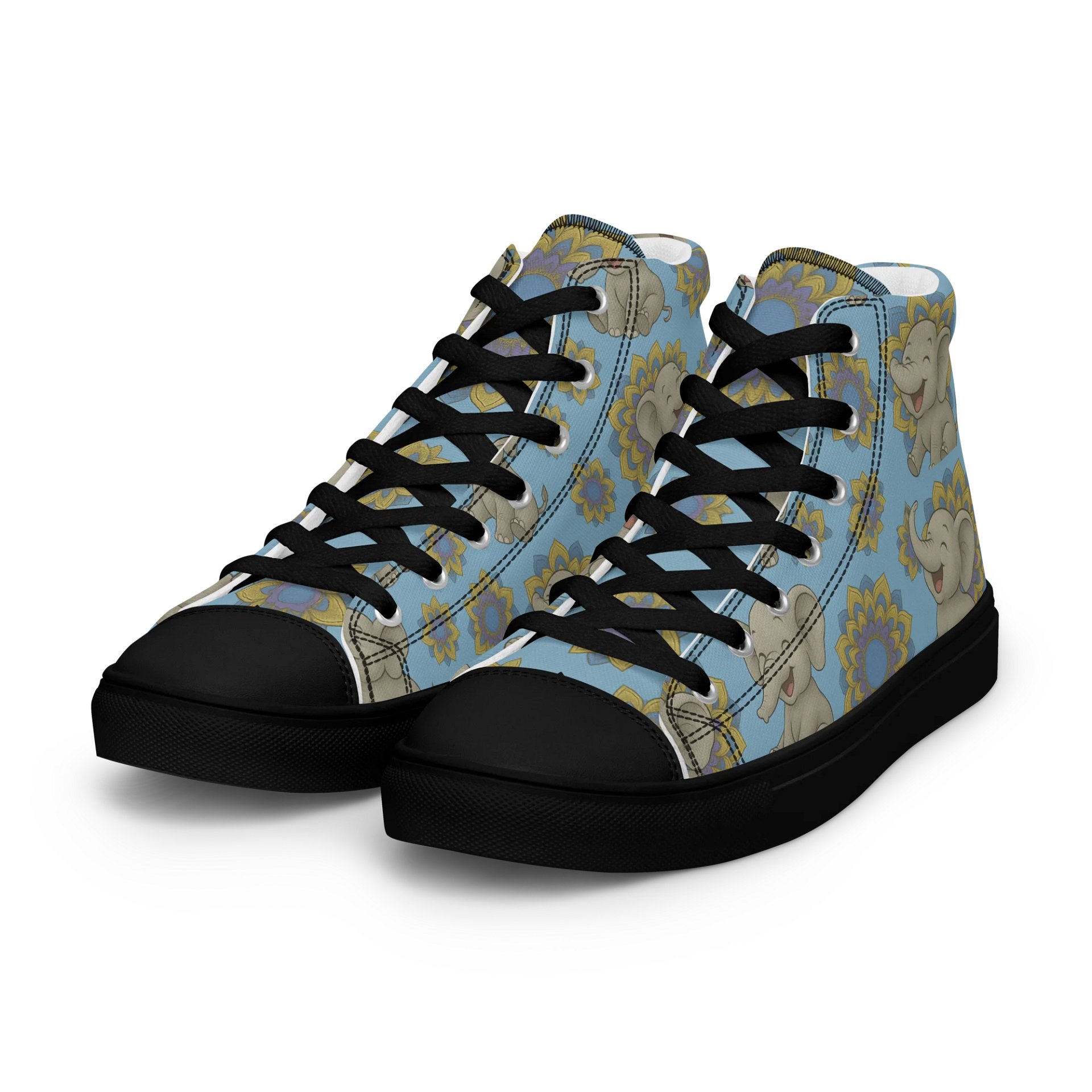 Cheerful Elephant Bliss High Tops product image (6)