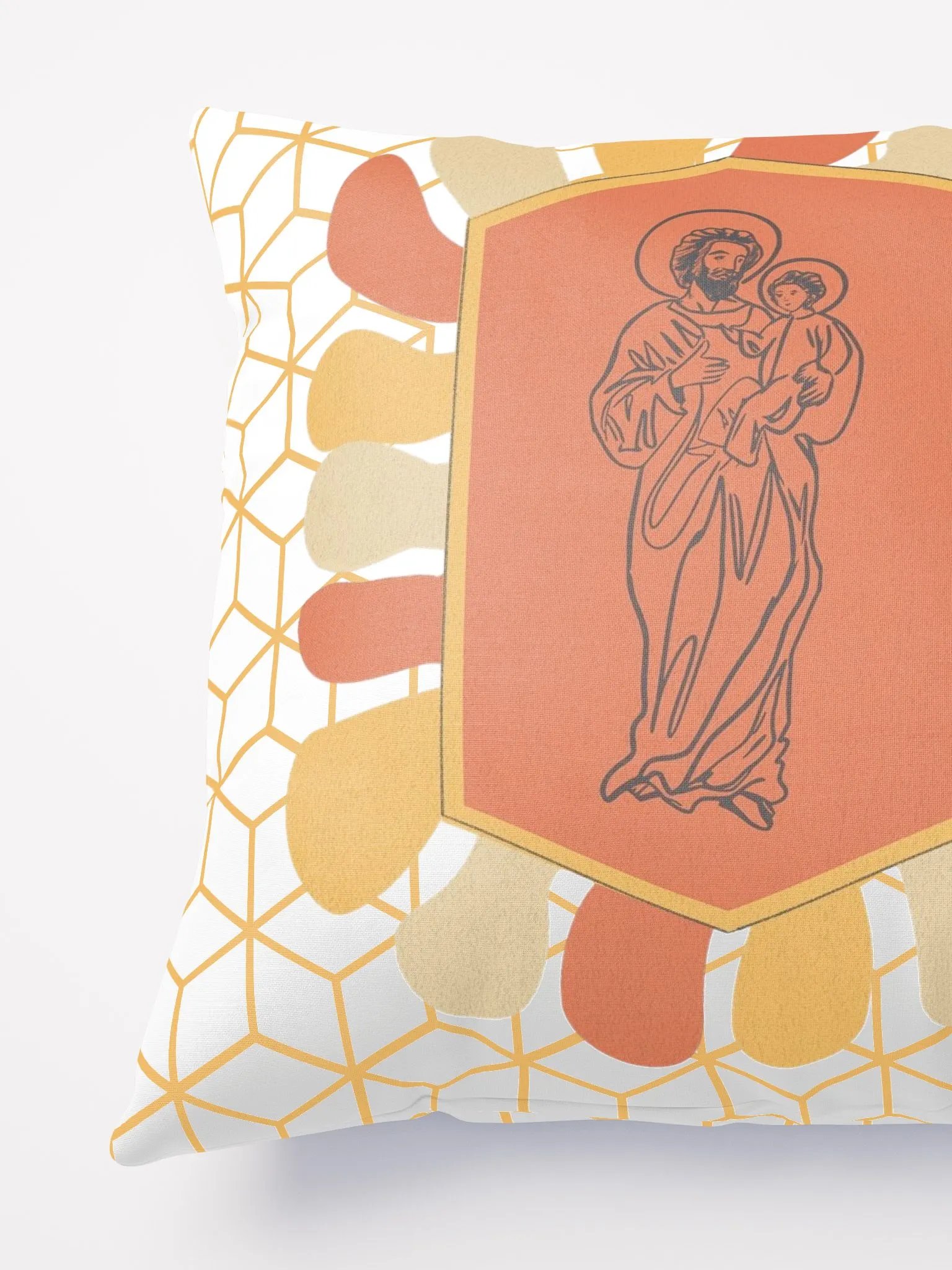 Throw Pillow featuring Saint Joseph & Child Jesus product image (5)