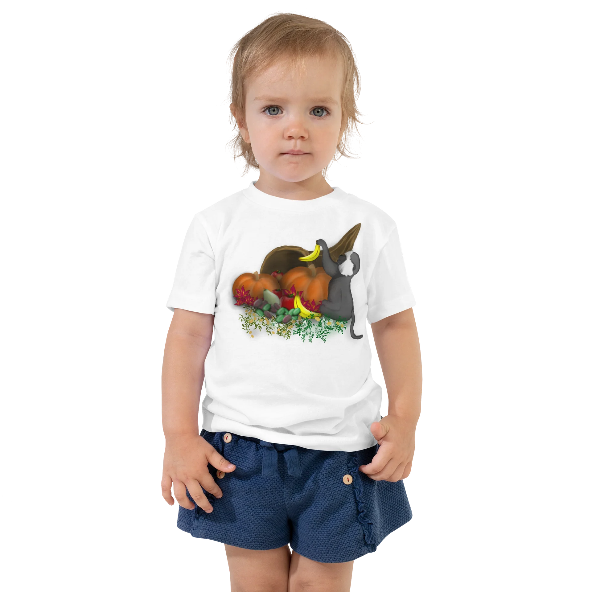 "Monkey and Cornucopia", Toddler T-Shirt - Bella+Canvas product image (2)