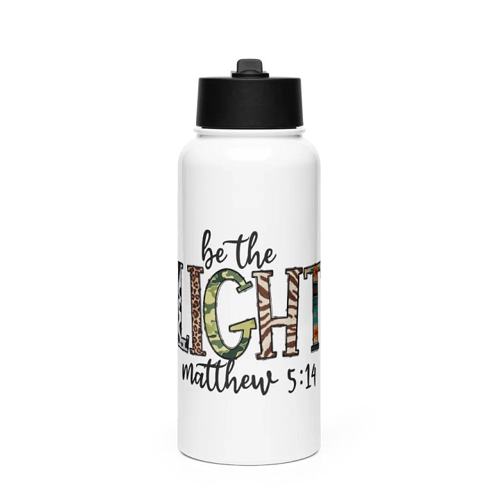 Be the Light - Stainless Steel Sports Water Bottle product image (1)