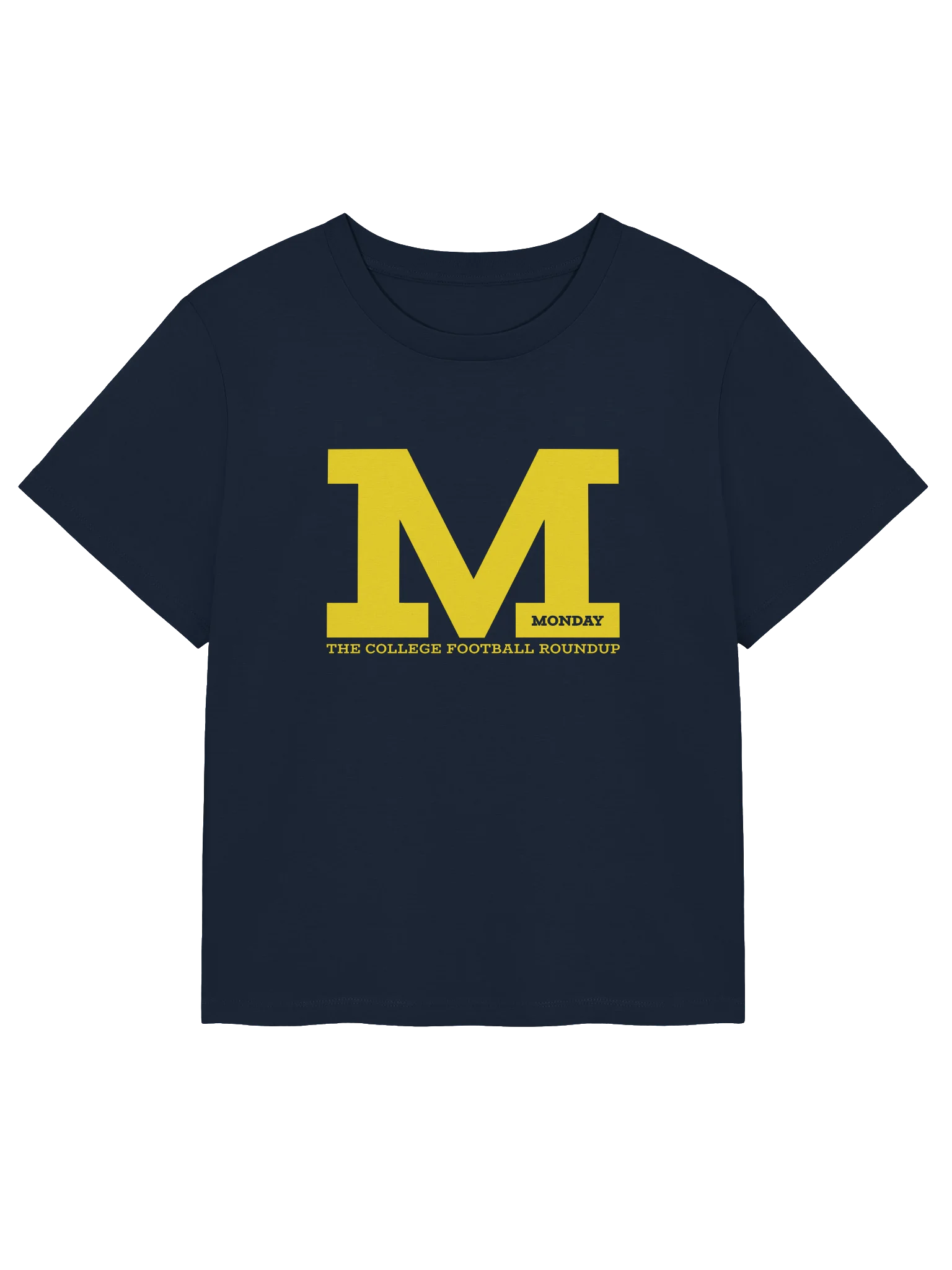 College Football Roundup Ladies Tee Shirt (Yellow) product image (1)
