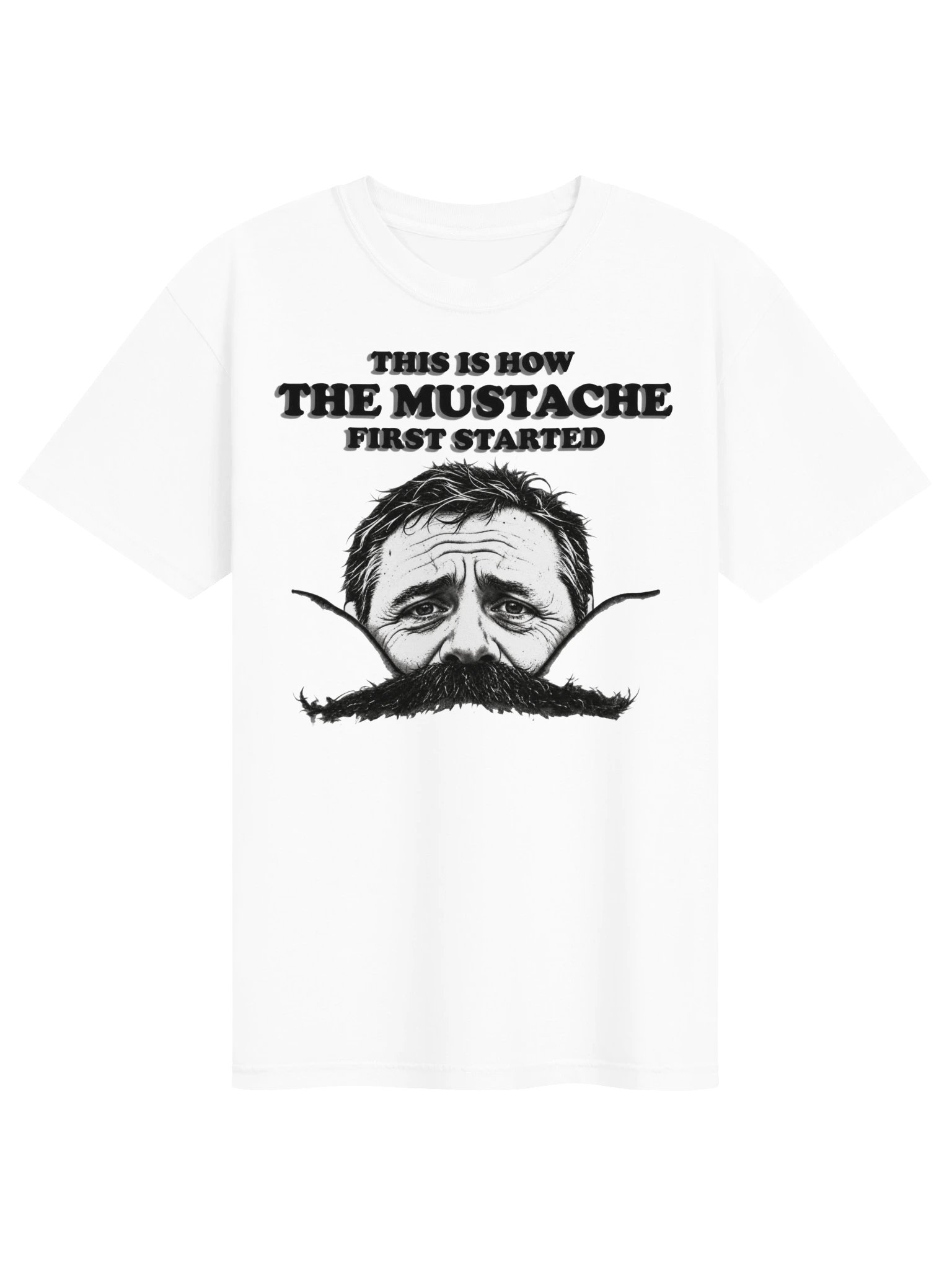 This Is How the Mustache First Started – Comfort Colors T-Shirt product image (1)