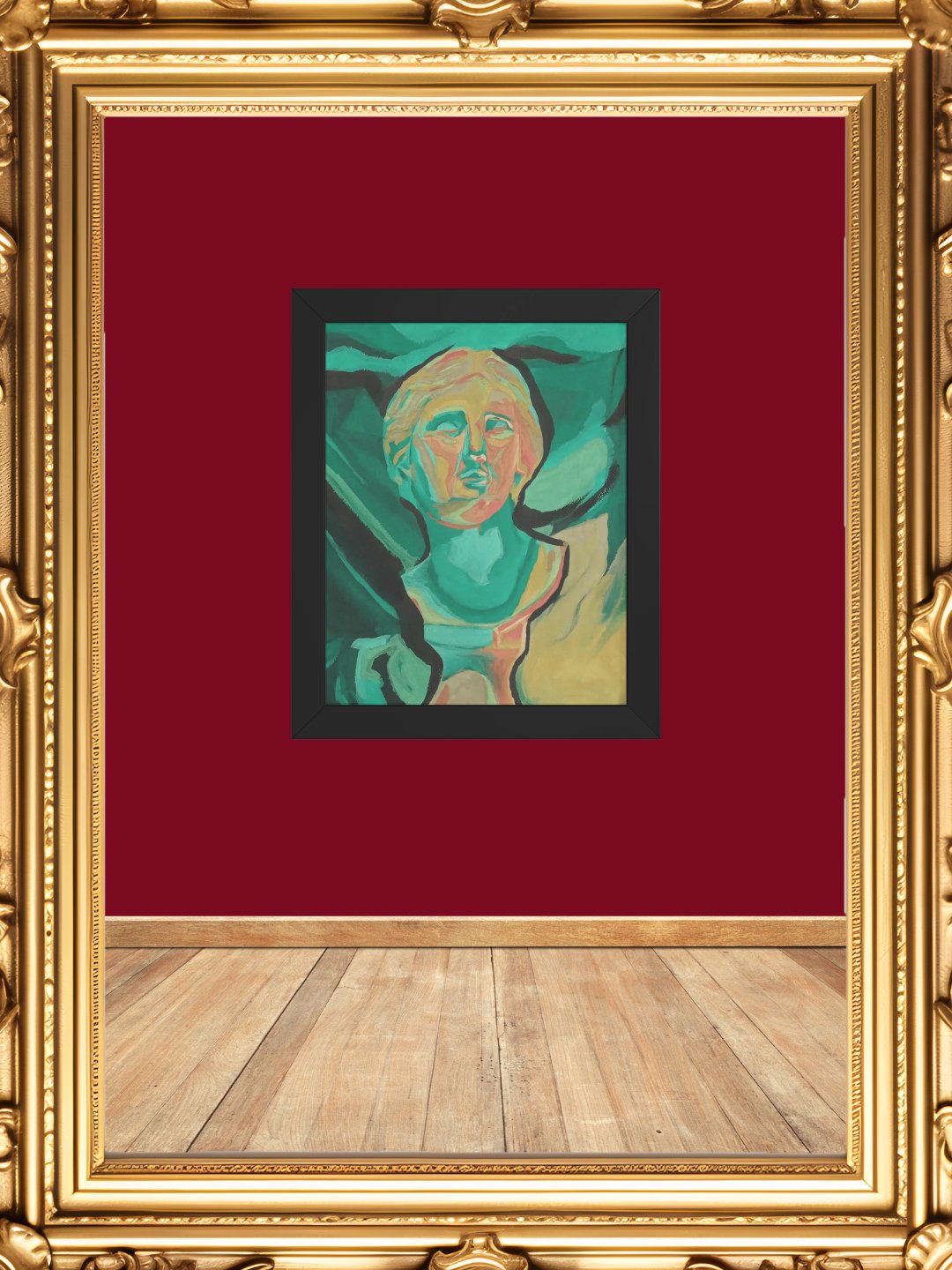 Neoclassical Turquoise Framed Print product image (5)
