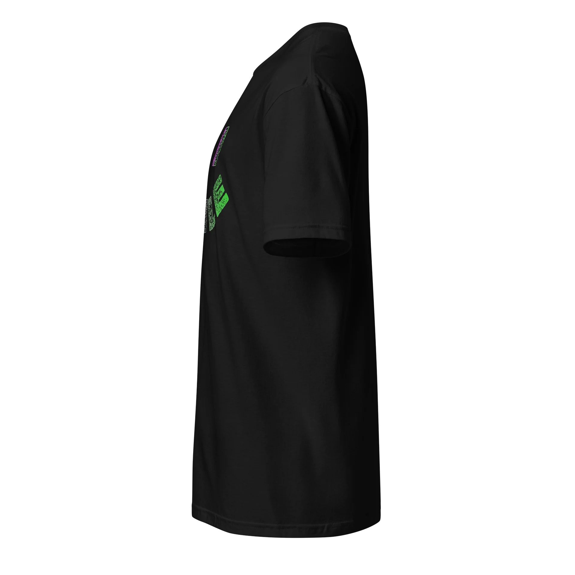 NEON MAGENTA GREEN SPECKLED SMILE TEE product image (6)