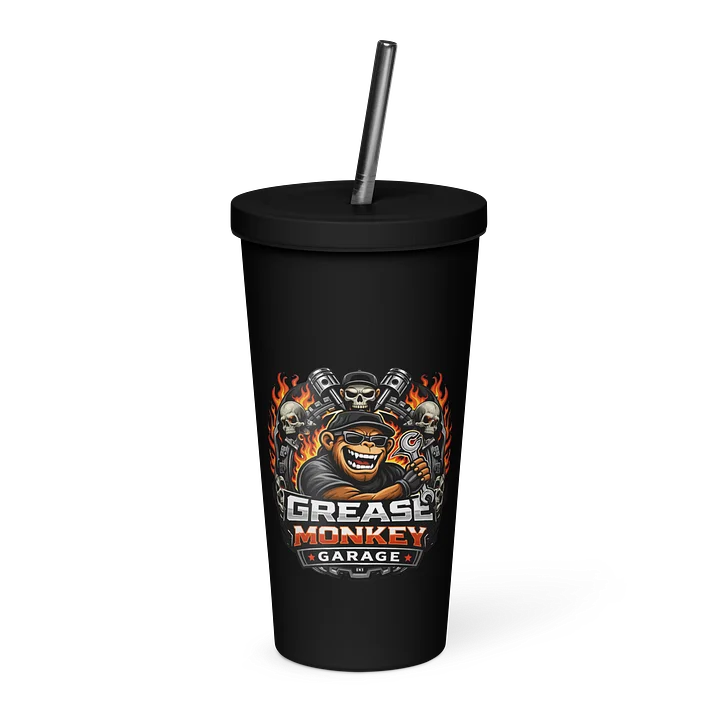 Grease Monkey Tumbler W/straw product image (1)