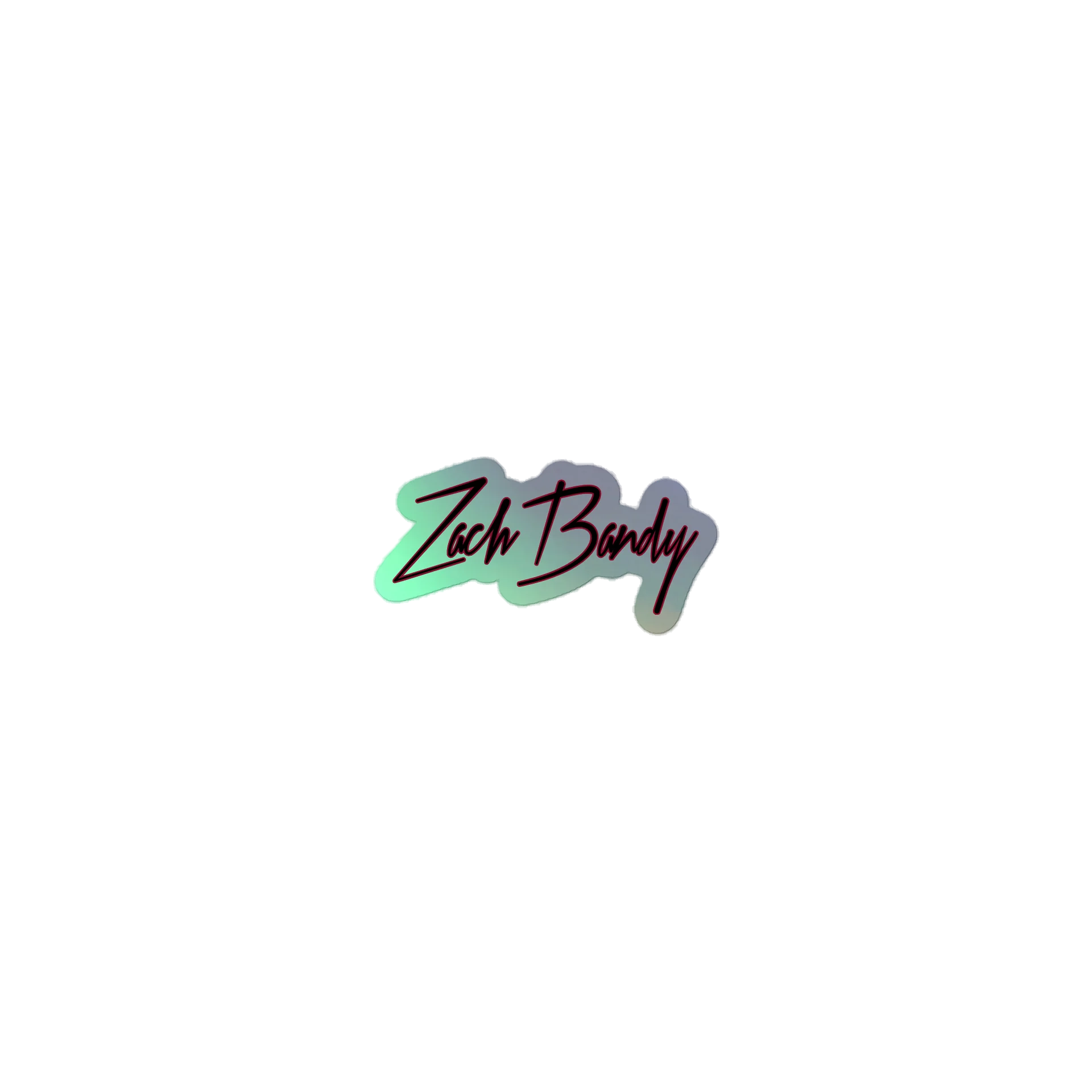 Zach Bandy Holographic Sticker product image (1)