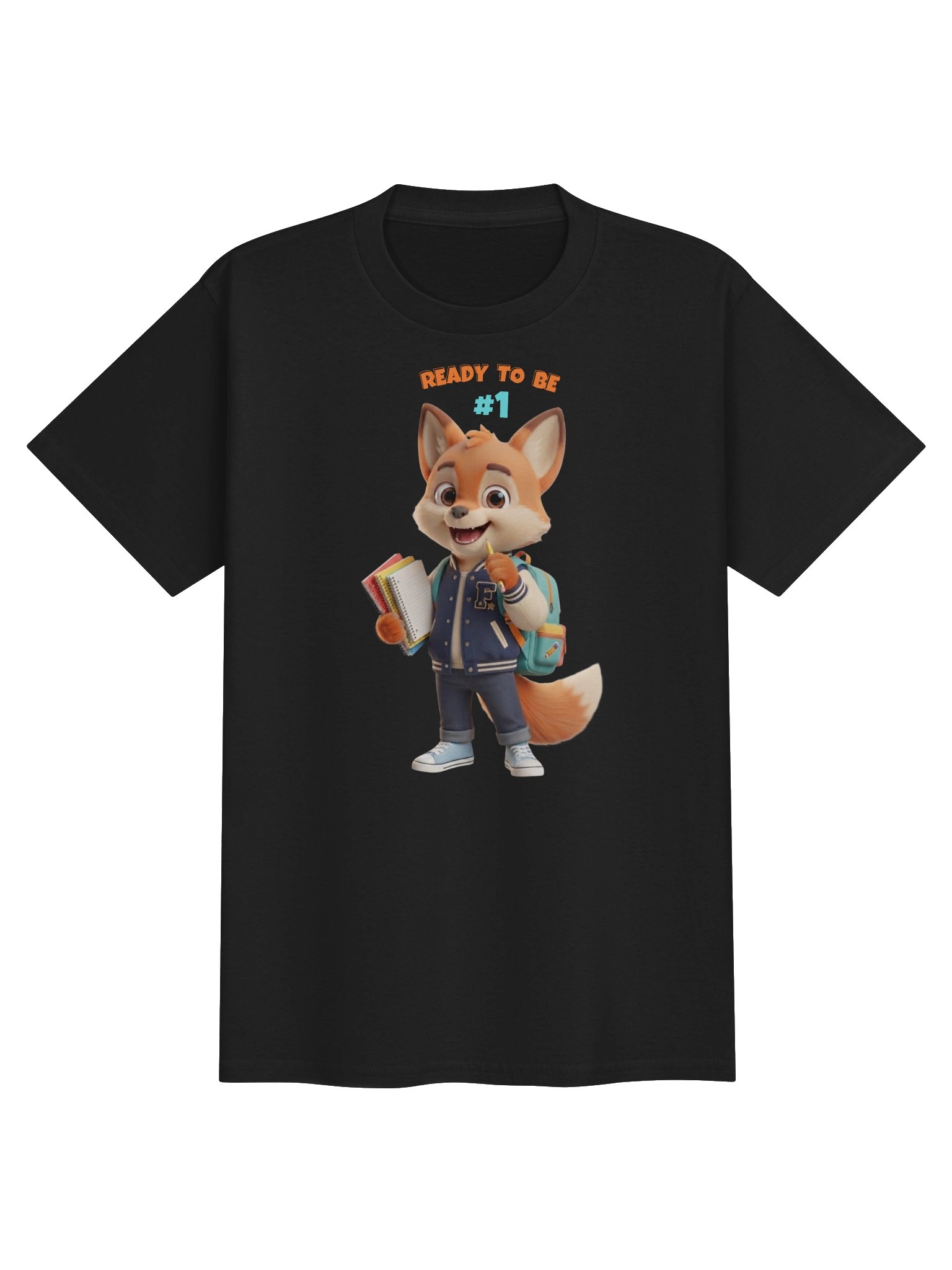 Ready To Be #1 - Cool Fox Back to School Youth T-Shirt product image (2)