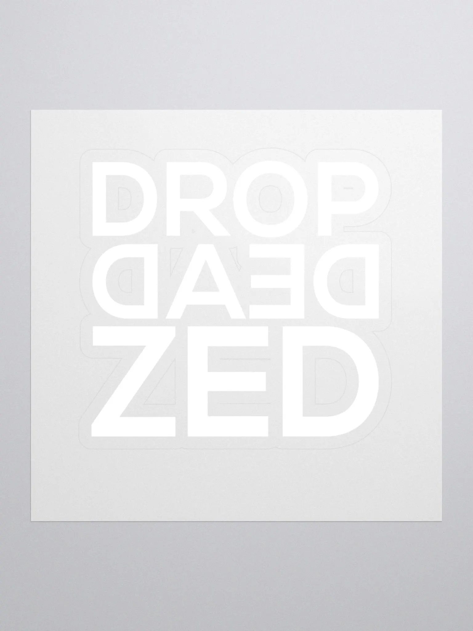 Drop Dead Zed - Name Sticker product image (1)