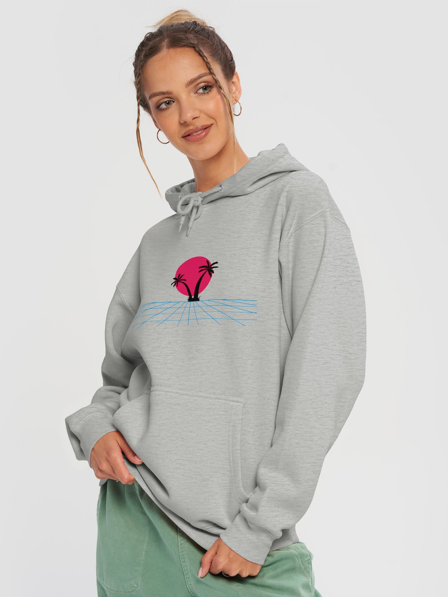Retro Virtual Sunset Hoodie product image (3)