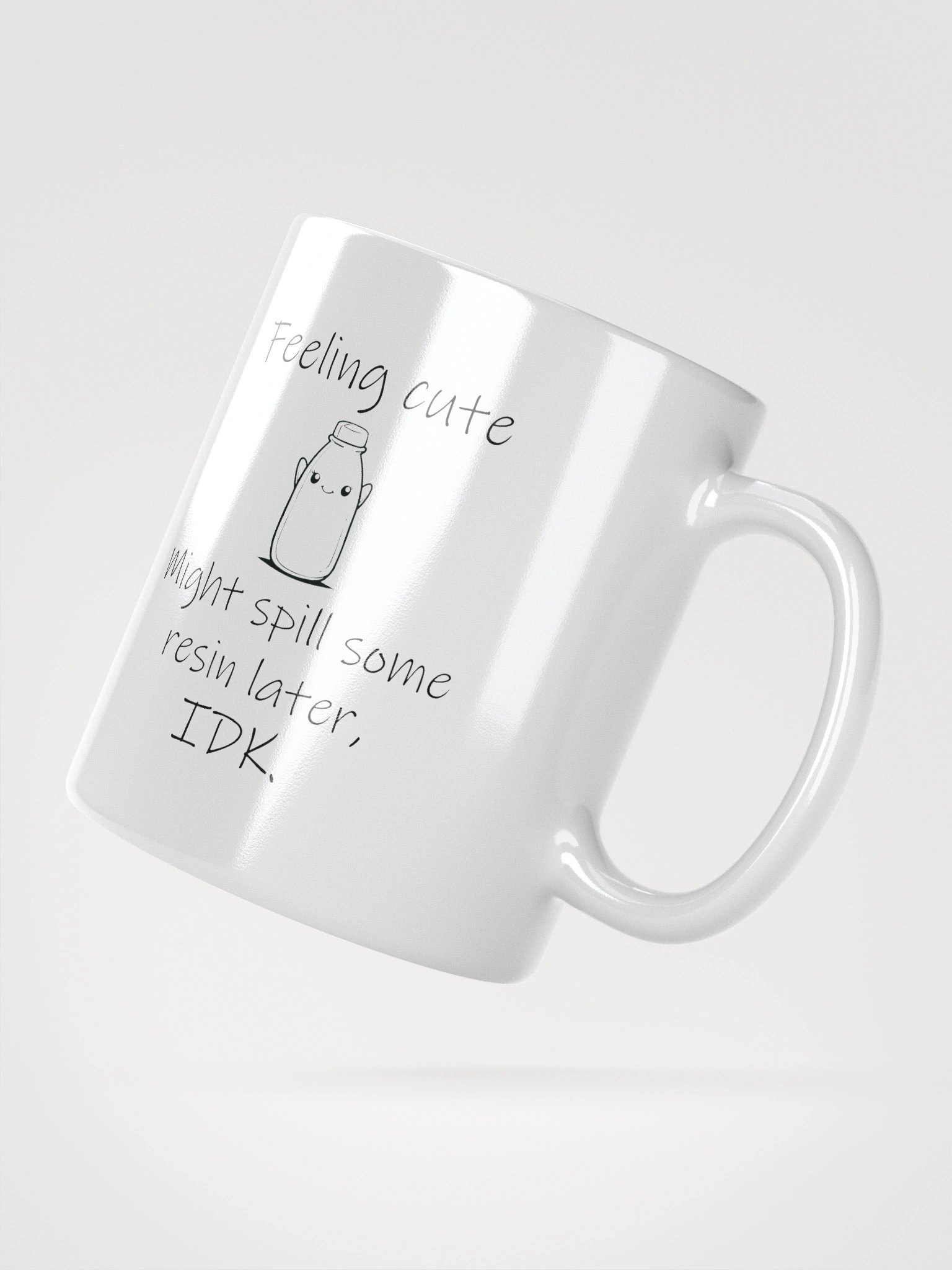 Feeling Cute - White Ceramic Mug product image (4)