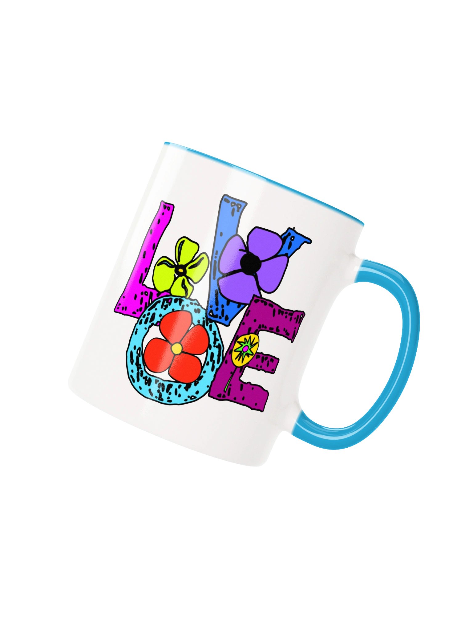 LOVE — Colorful Artistic Coffee Mug | 11 oz & 15 oz product image (2)