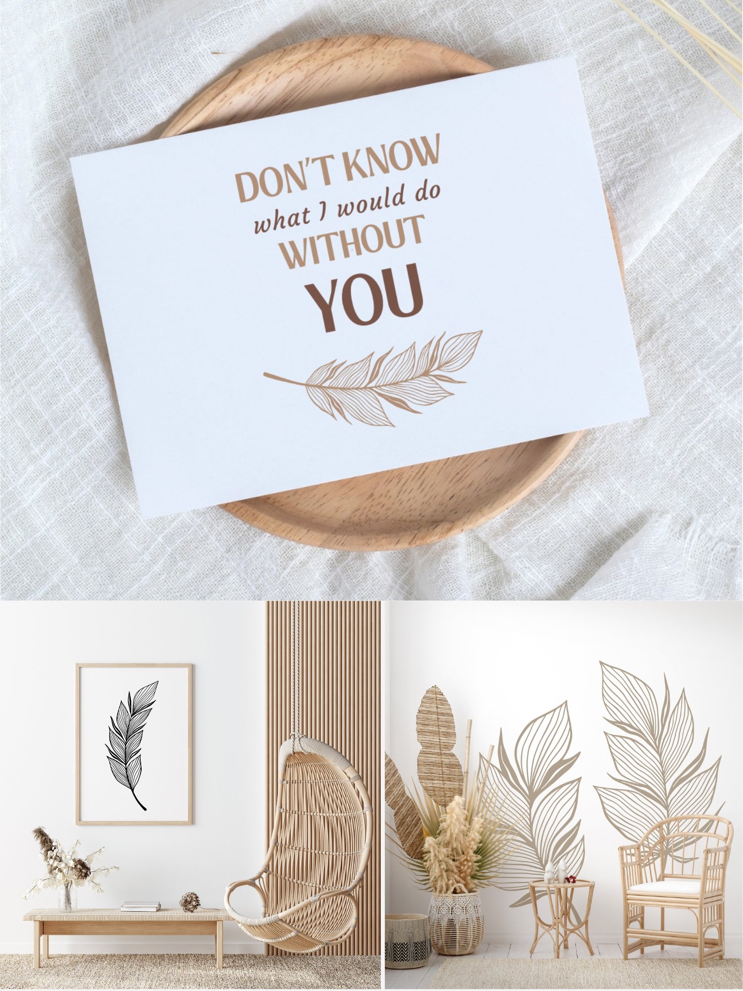 Elegant Line Art Feathers Collection product image (8)