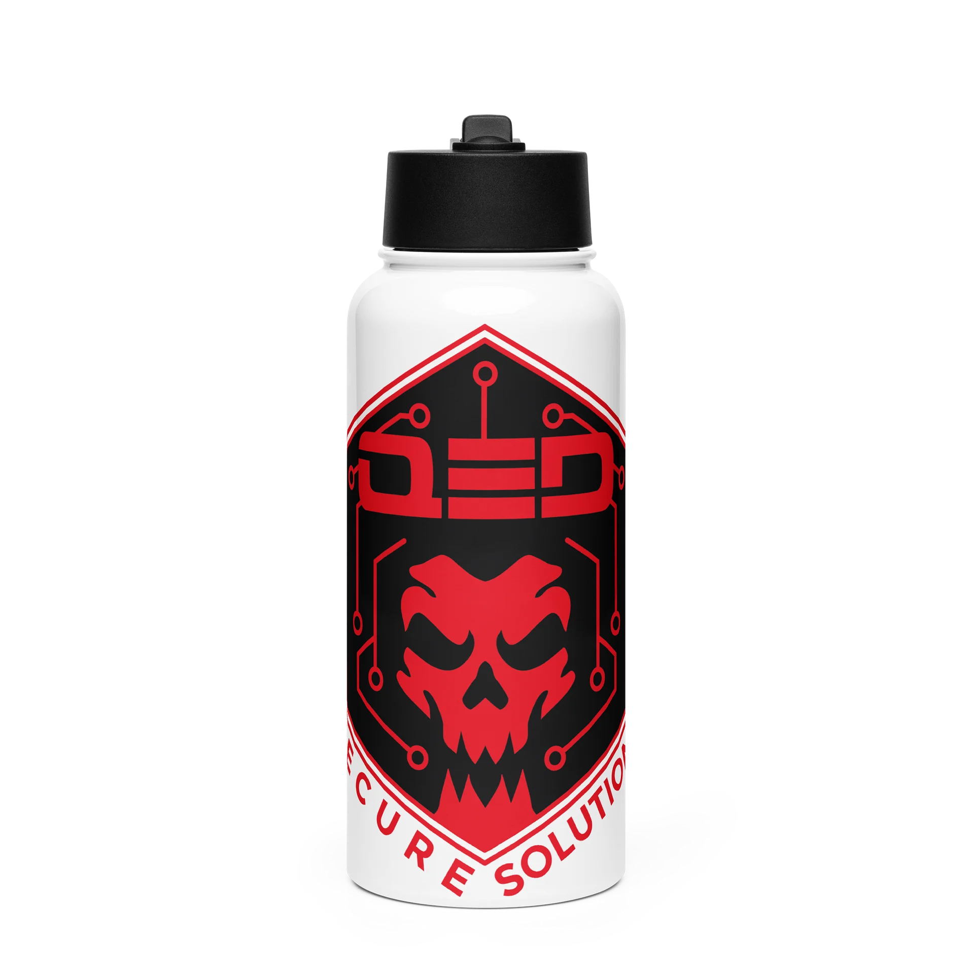 QED Red Skull Logo Water Bottle product image (1)