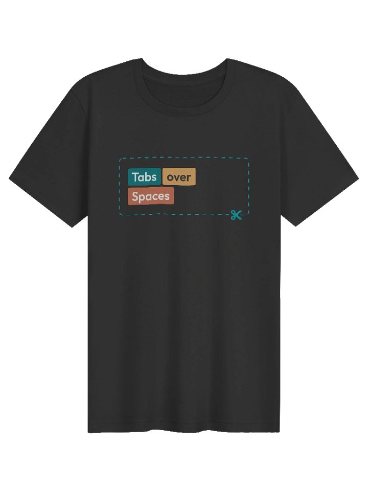 Tabs over spaces Unisex Tee product image (1)