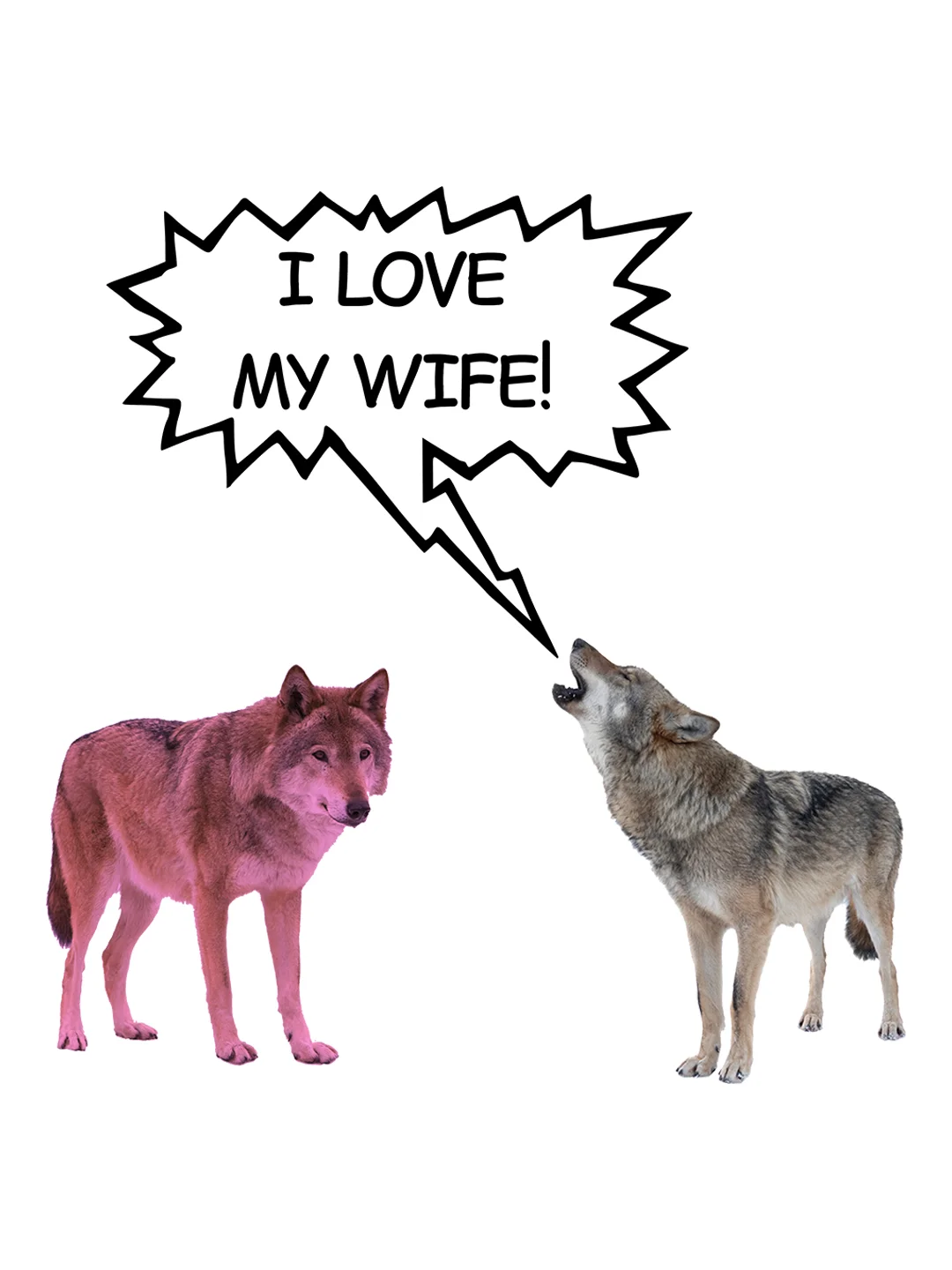 I LOVE MY WIFE! Sticker product image (1)