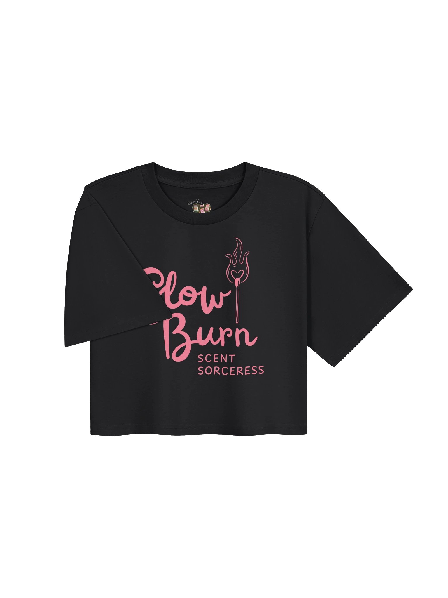 Slow Burn Sorceress | Pink Logo - Relaxed Crop product image (3)