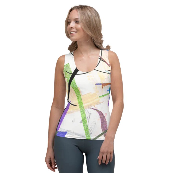 Abstract Lithographic Pattern Design Tank Top - V2 product image (1)