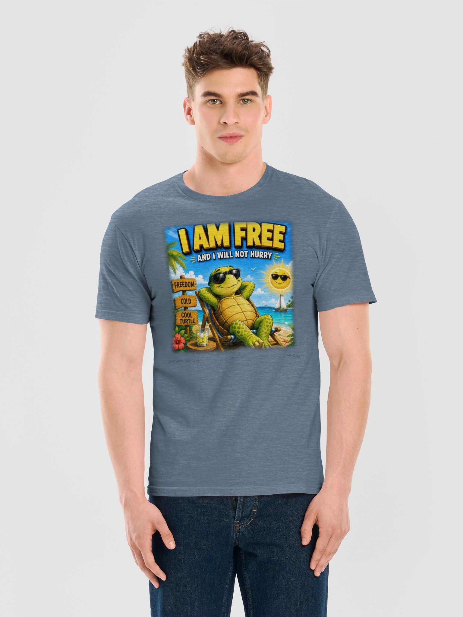I AM FREE — Gildan 64000 Softstyle T-Shirt product image (3)