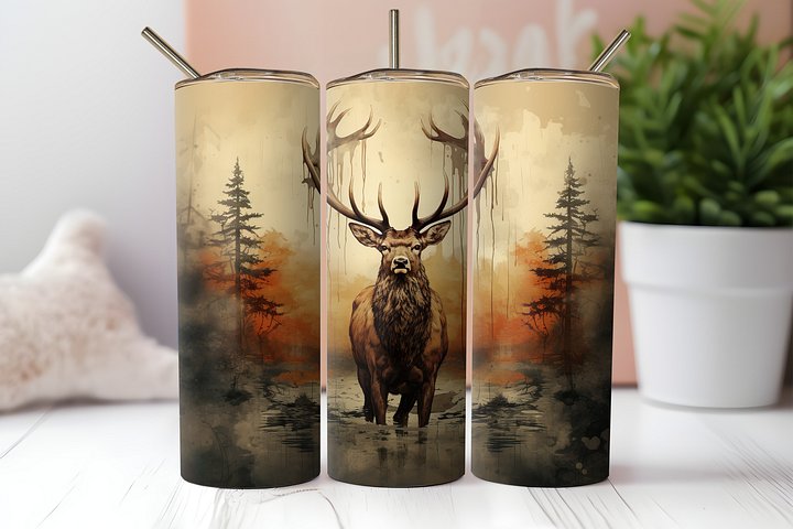 Majestic Elk Stainless Steel Tumbler product image (2)