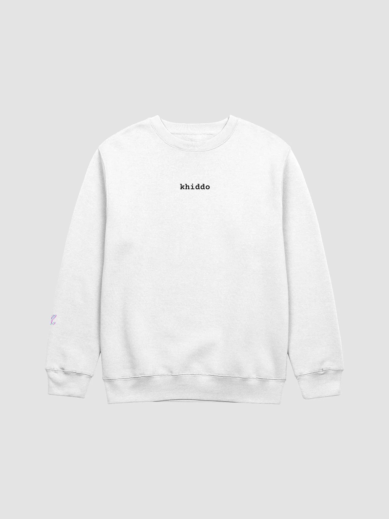 Women's Khiddo Name & Logo Sweatshirt (White) product image (1)