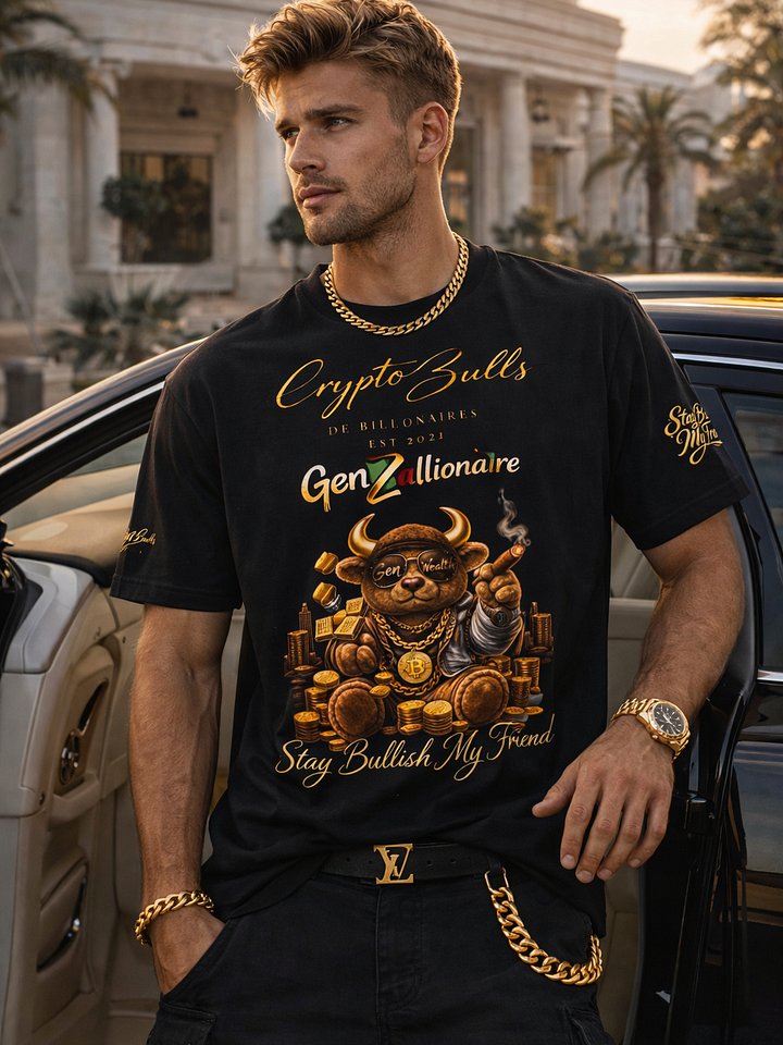Bullish GenX Wealth Teddy Bull Tshirt - Bullish Collection product image (1)