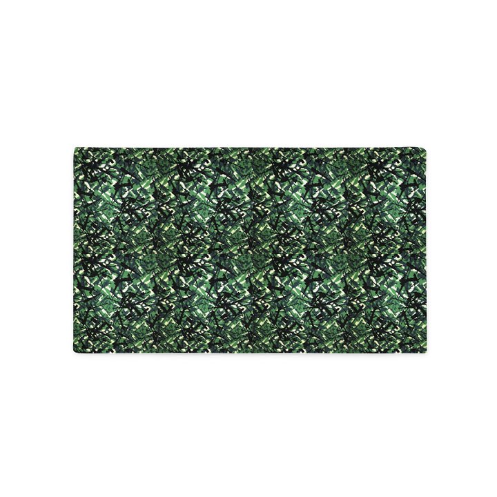 Retro Green Danish Plush Pattern Cushion – Pillowcase product image (2)