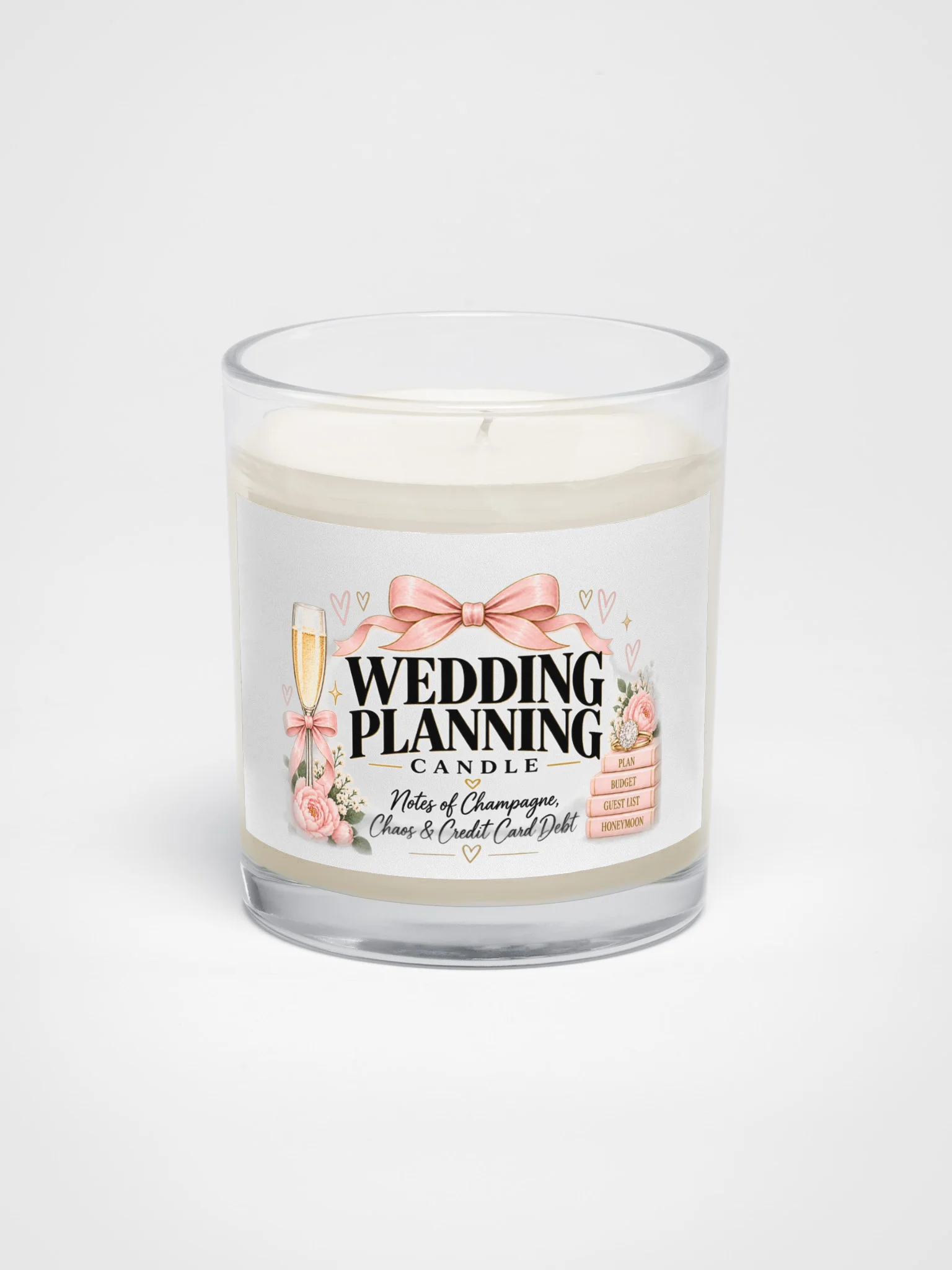 Wedding Planning Candle | Notes of Champagne, Chaos & Credit Card Debt product image (1)