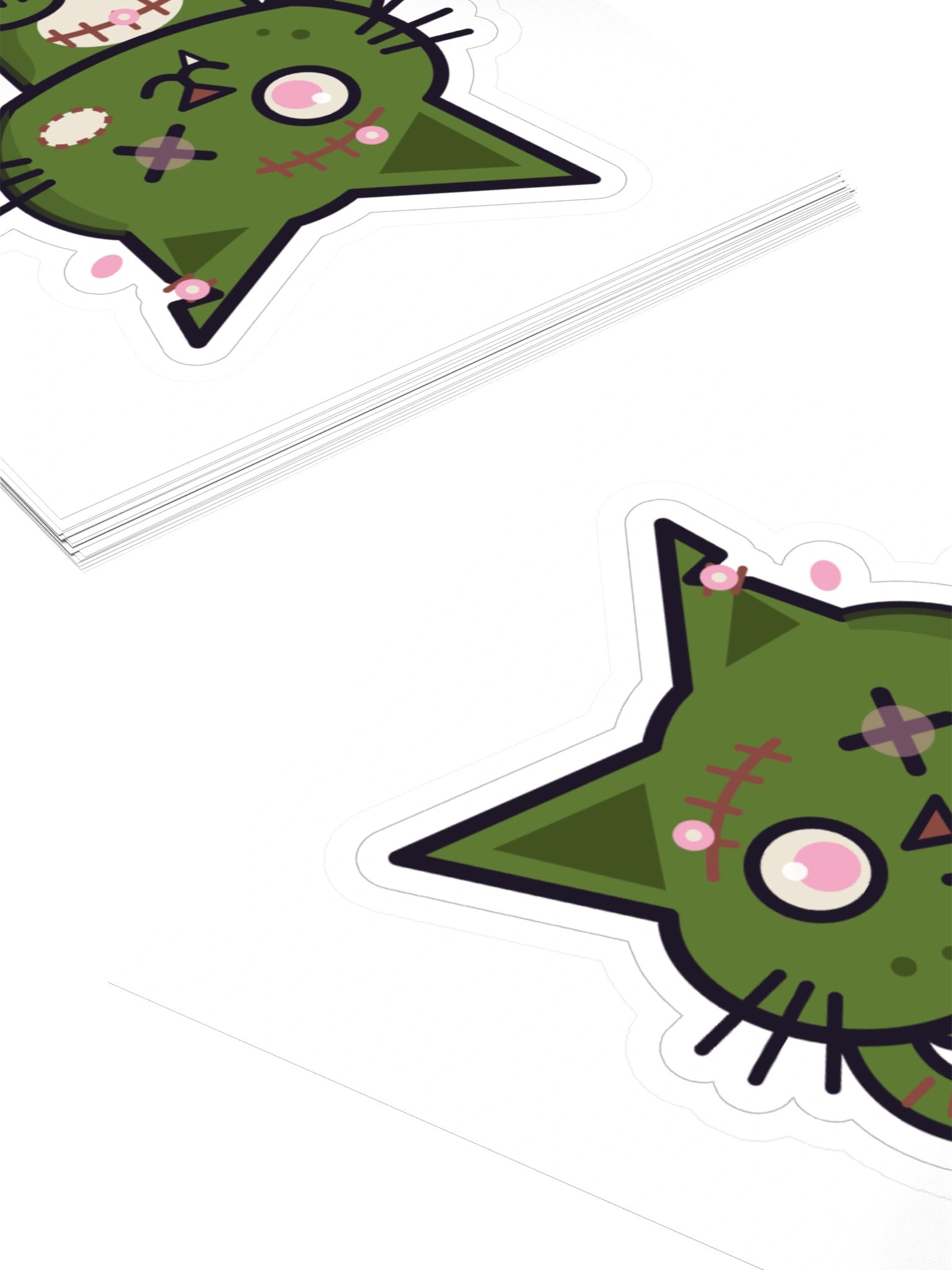 Sakura Bloom Nyanbie Zombie Cat Laptop Sticker, 3 Inch product image (4)