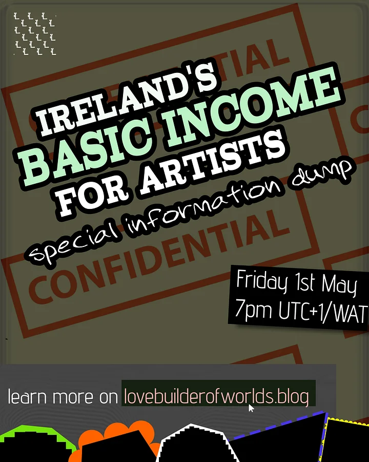 Belonging, uniformity and creating (Ireland's Basic Income For Artists Info Dump) product image (1)