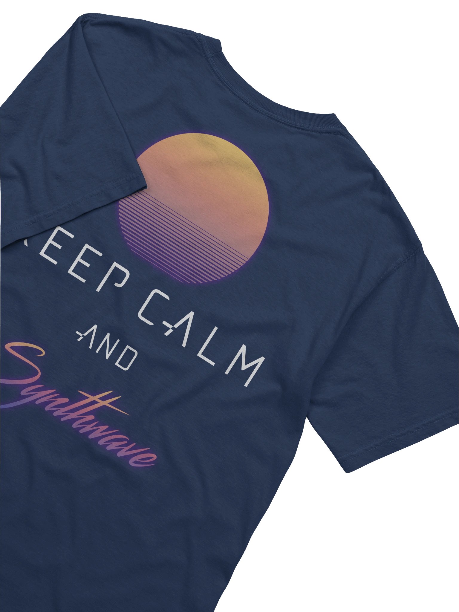 Keep Calm and Synthwave Men's Tee product image (6)